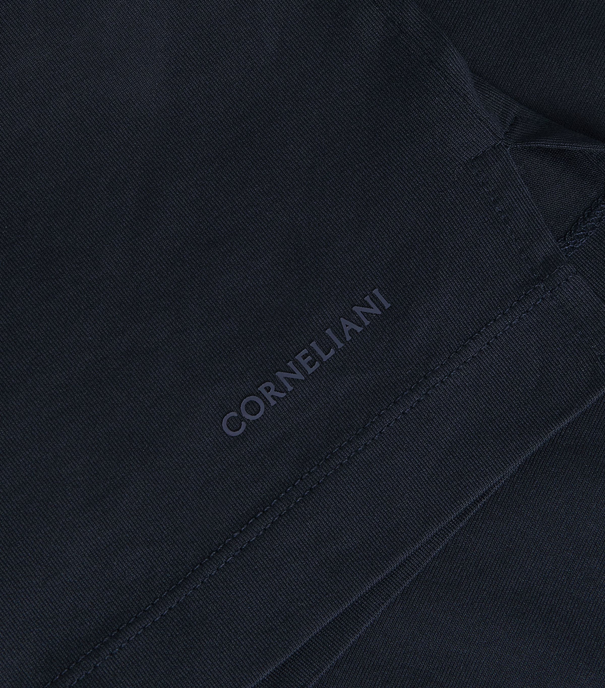 Cotton Crew-Neck T-Shirt 001 NAVY BLUE Image 5