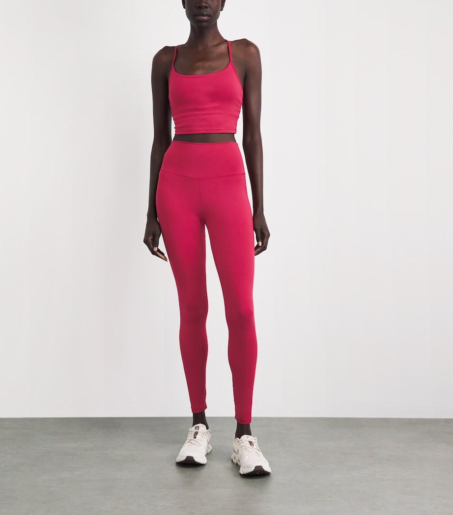 Varley Womens FreeSoft High-Rise Sports Leggings Rich Raspberry Image 2