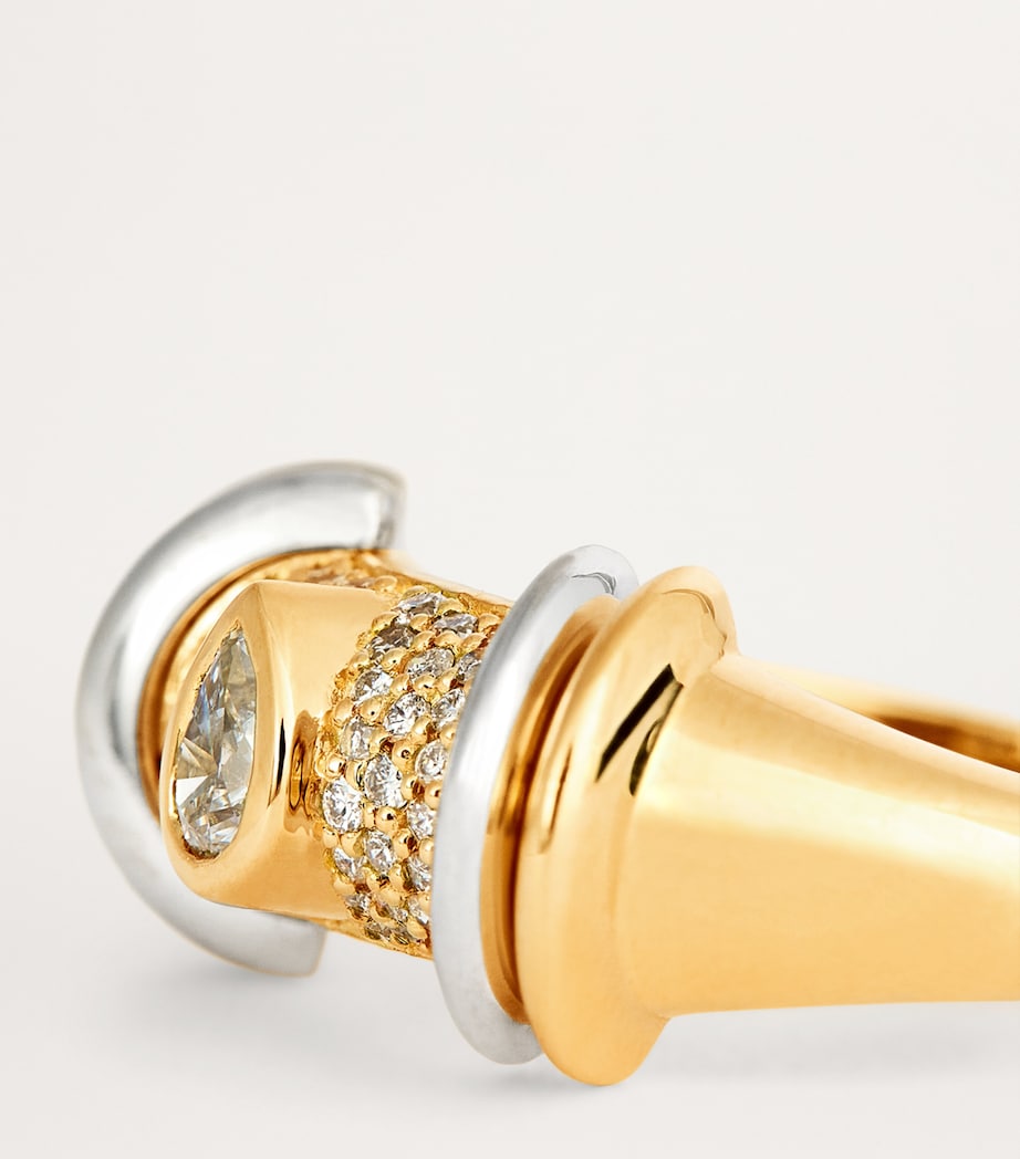 Yellow Gold and Diamond Lot N*91 Ring YELLOW GOLD Image 6