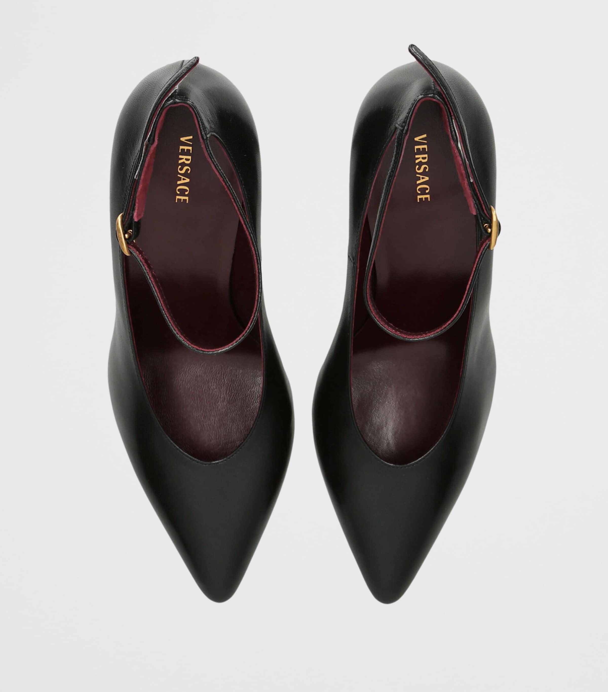 Versace Leather Gianni Pumps 90 Black Image 4