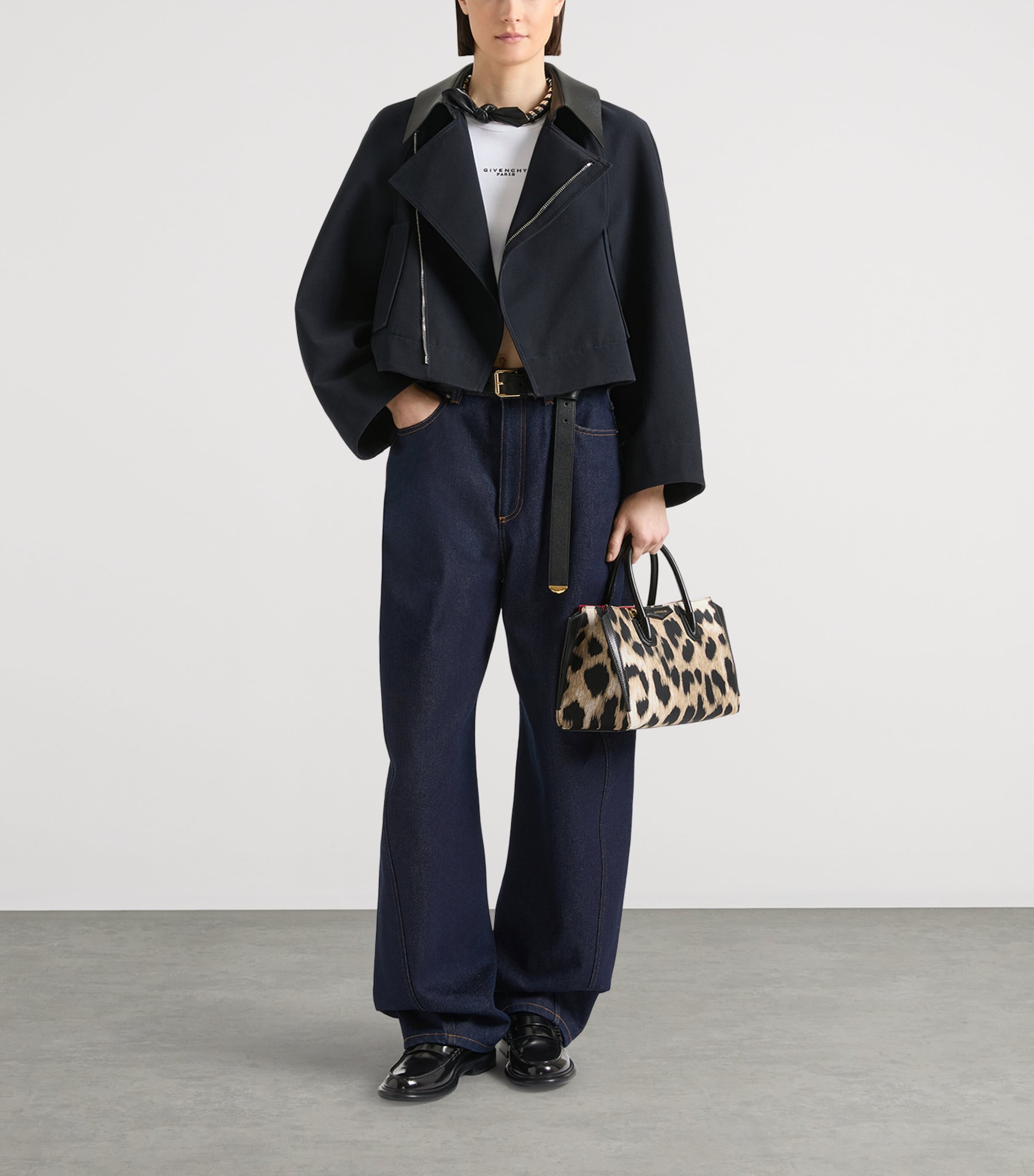 Givenchy Womens Cotton-Wool Cropped Jacket Image 2