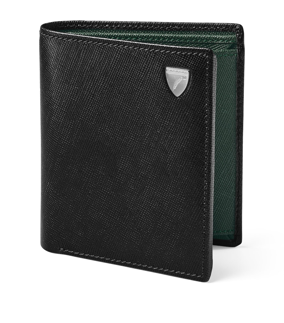 Leather Bi-Fold Wallet BLACK Image 1