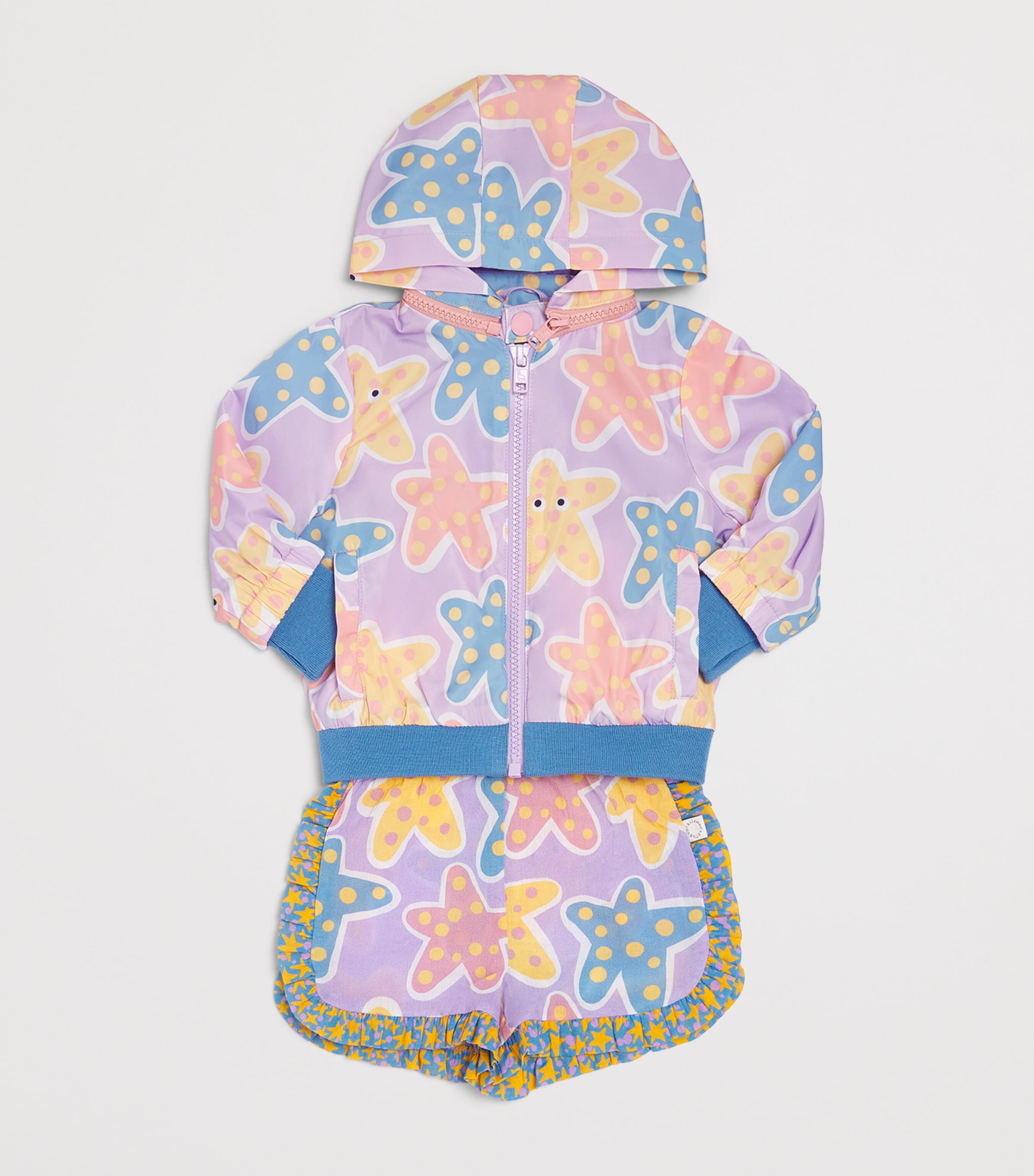Stella McCartney Kids Starfish Print Sweat Shorts (3-36 Months) Image 3