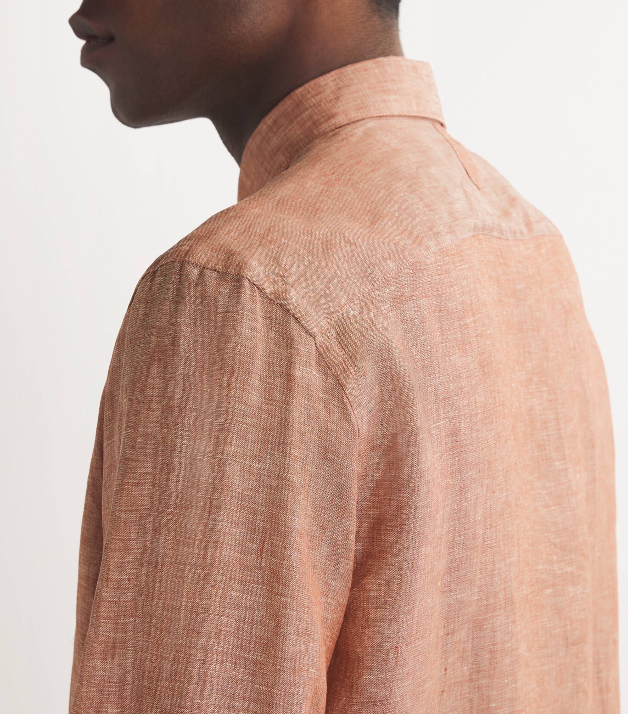 Canali Mens Linen Shirt Image 6