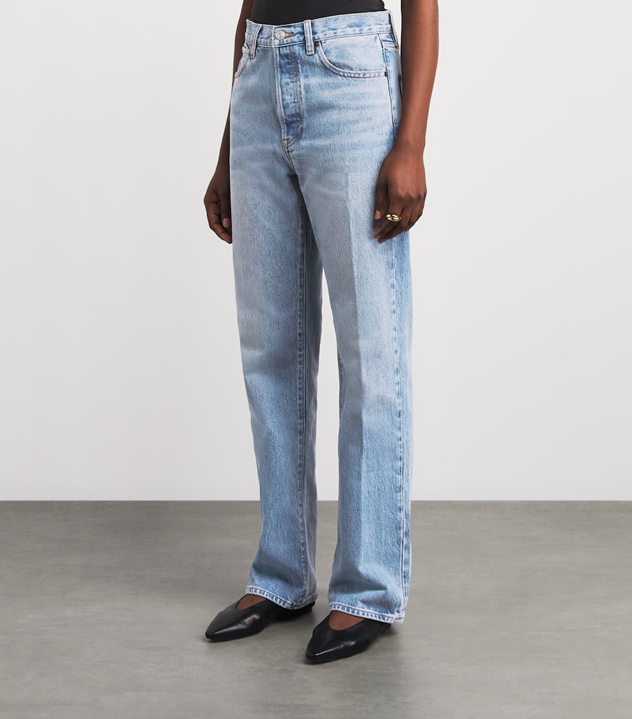 FRAME Womens The Vertical Straight Jeans Static Image 4