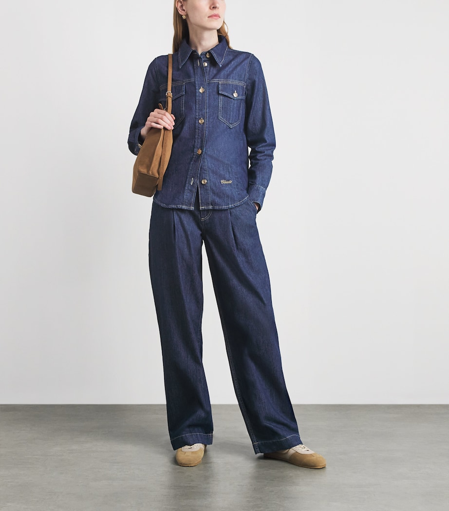 Claudie Pierlot Womens Denim Shirt Blue Denim Image 2