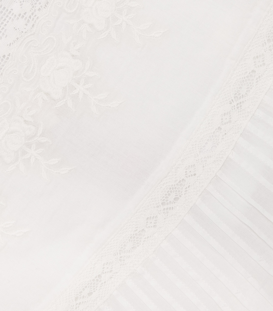 LoveShackFancy Cotton Lace-Trim Zuri Dress (7-14 Years) Whitewhite Image 3