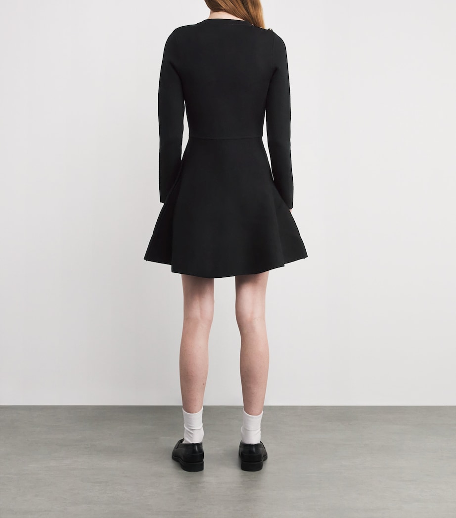 Knitted Mini Dress BLACK Image 3