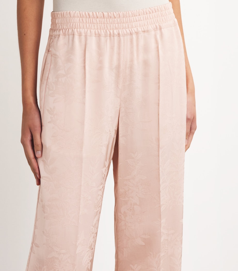 Satin Jacquard Trousers APRICOT / BLUSH Image 6