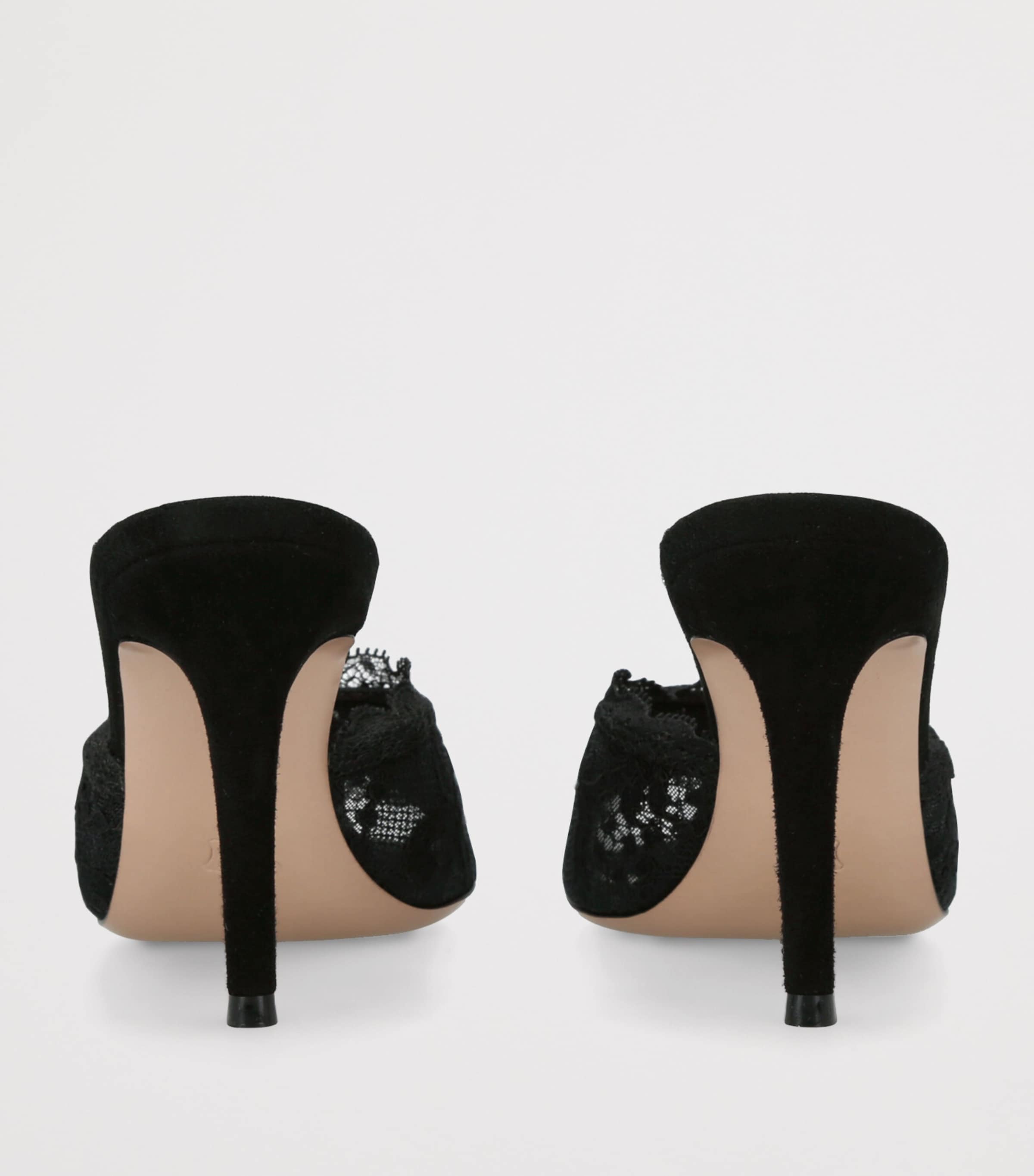 Lace Claudia Mules 85 BLACK Image 2