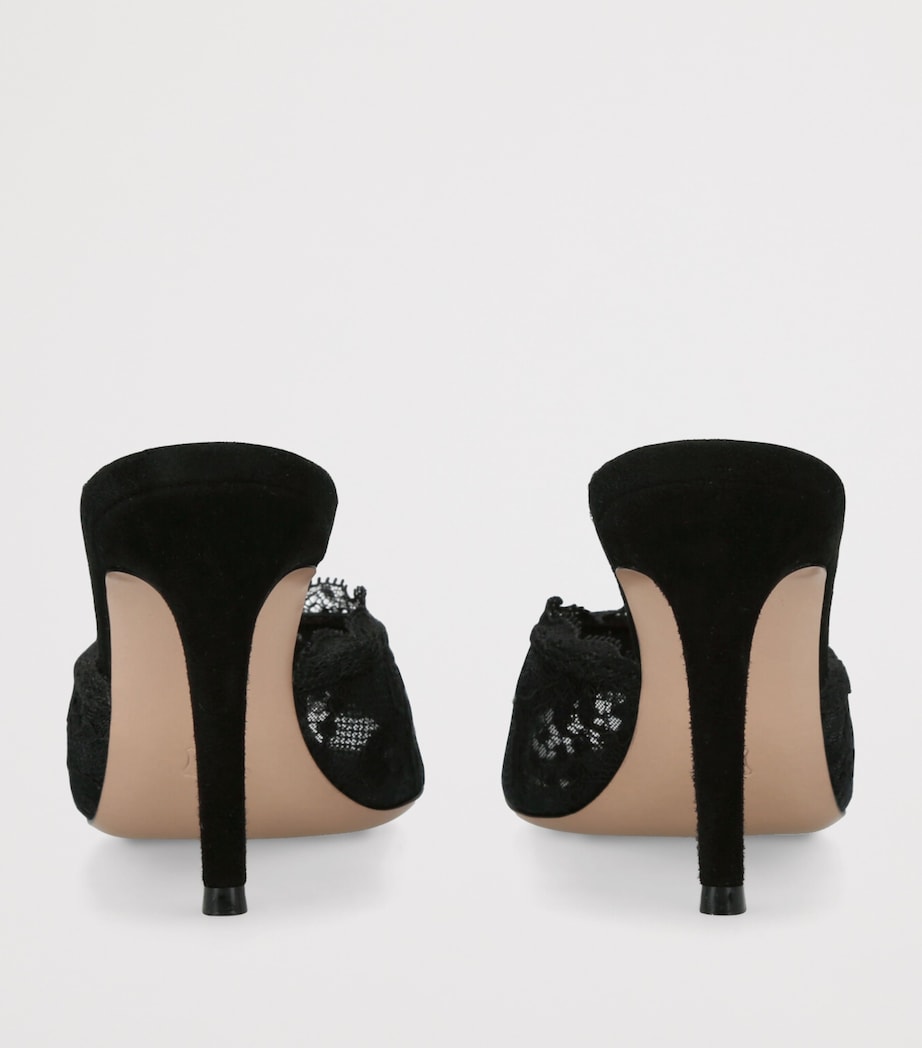 Lace Claudia Mules 85 BLACK Image 2