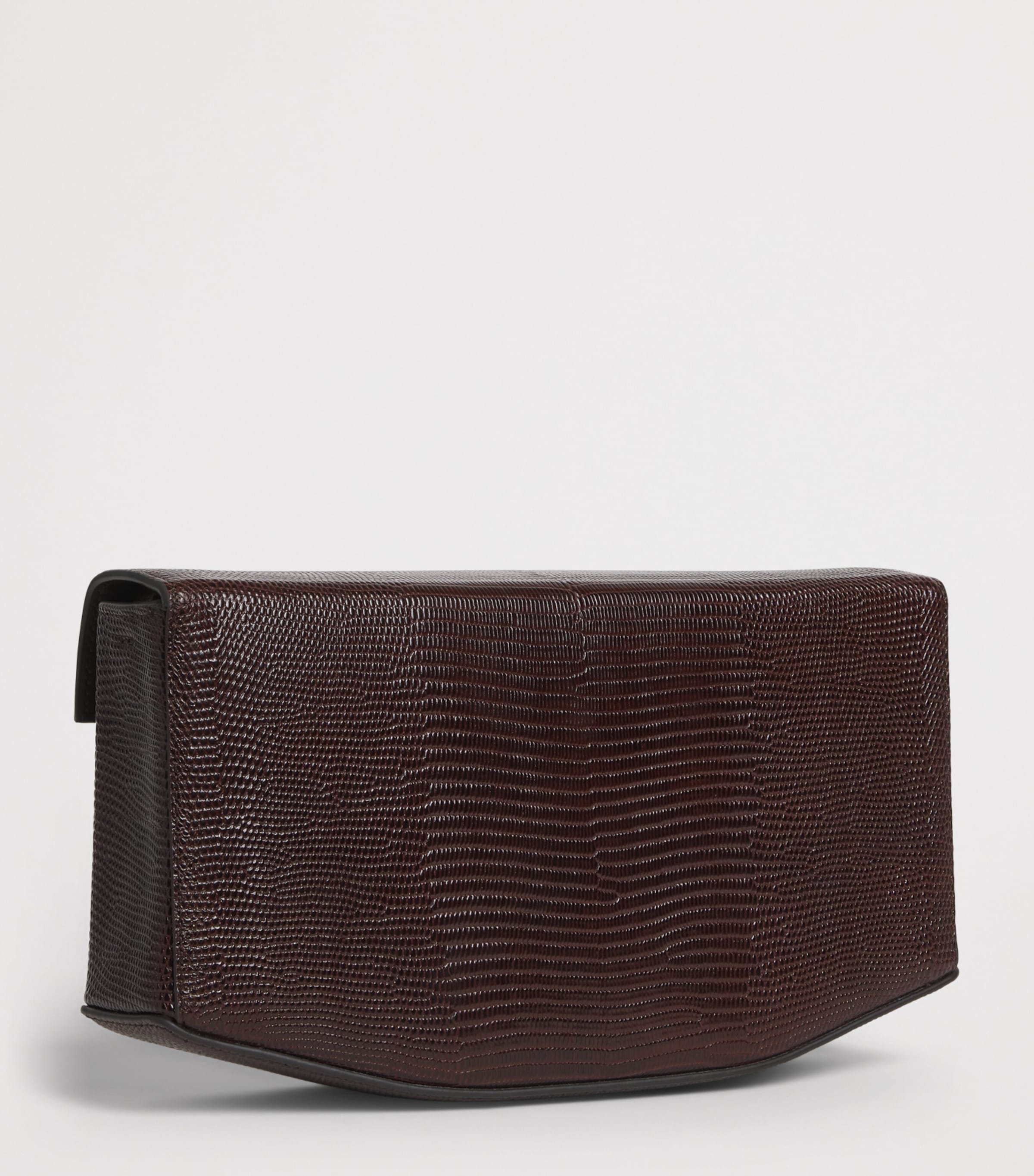 Toteme Embossed-Leather Shoulder Bag Brown Image 3