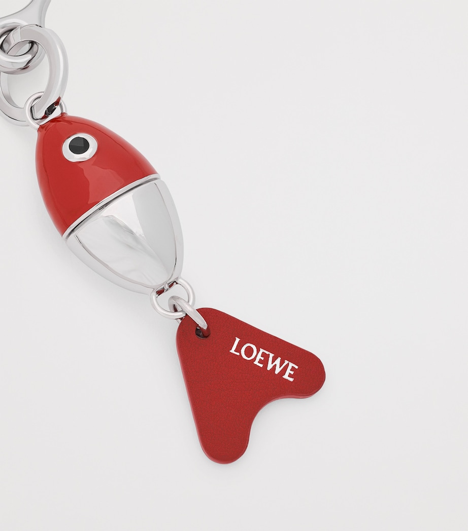 LOEWE x Paula's Ibiza Fishing Lure Charm Red/silver Image 3