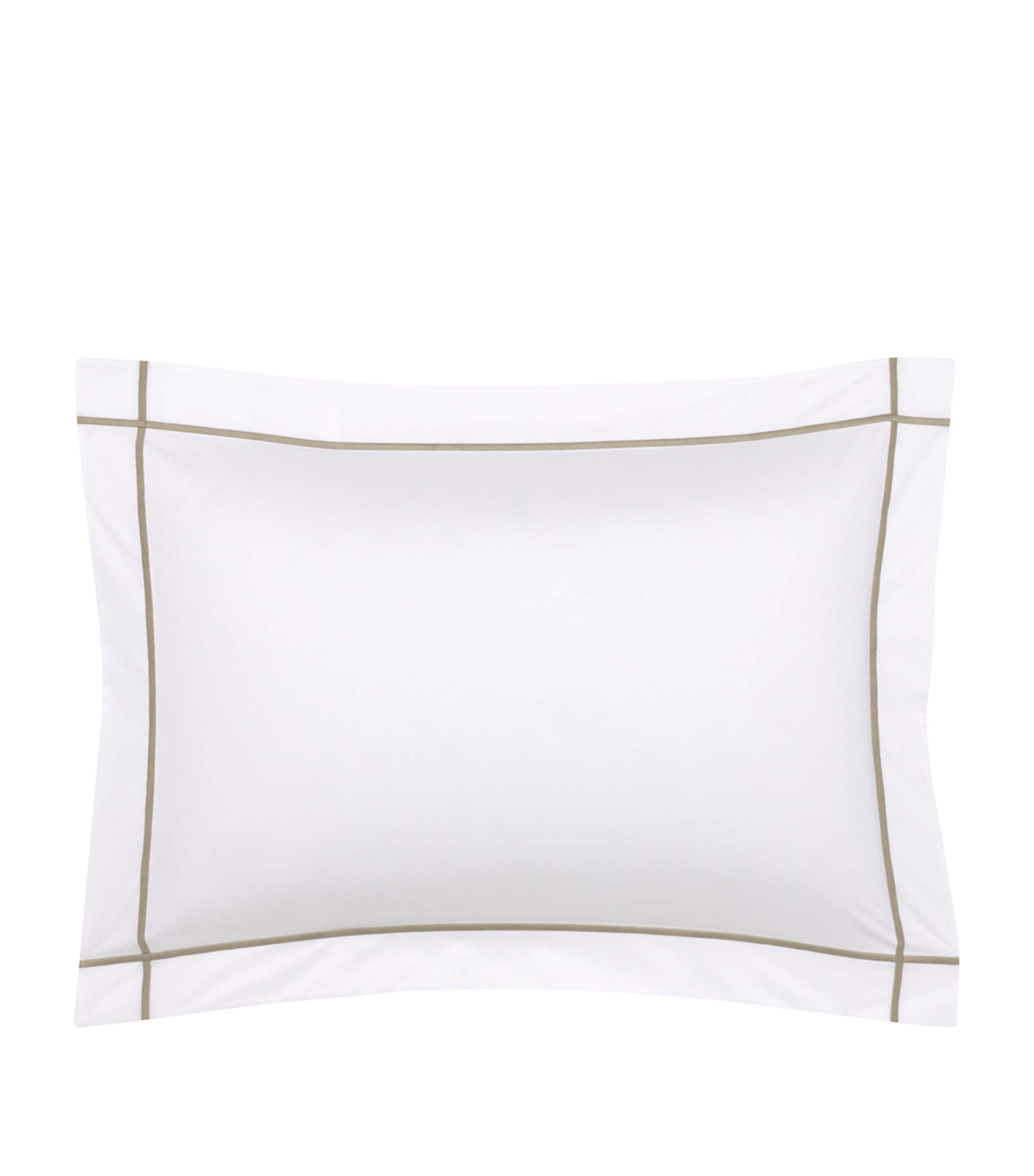 Yves Delorme Athena King Oxford Pillowcase (65cm x 65cm) Kaki Image 1