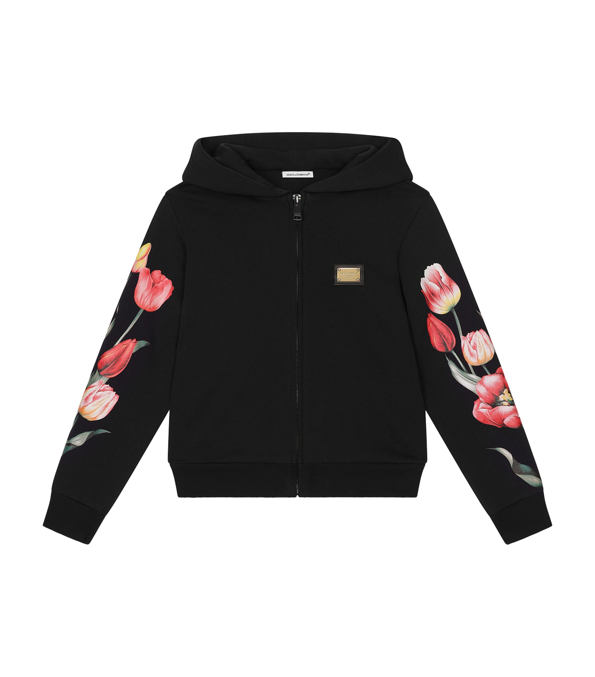 Dolce & Gabbana Cotton Floral Hoodie (8-12 Years)