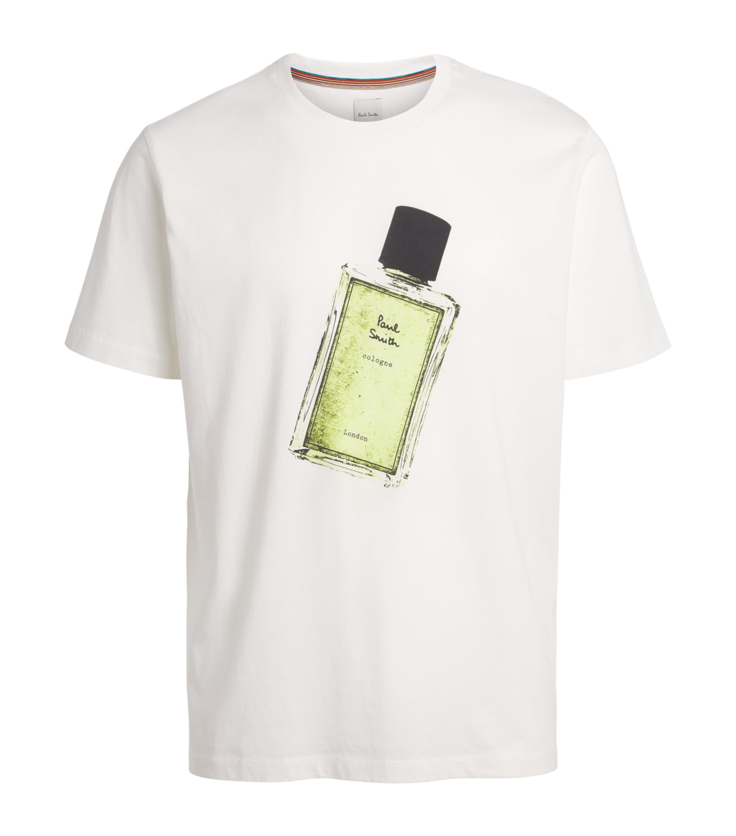 Paul Smith Mens Cotton Cologne Print T-Shirt Image 1