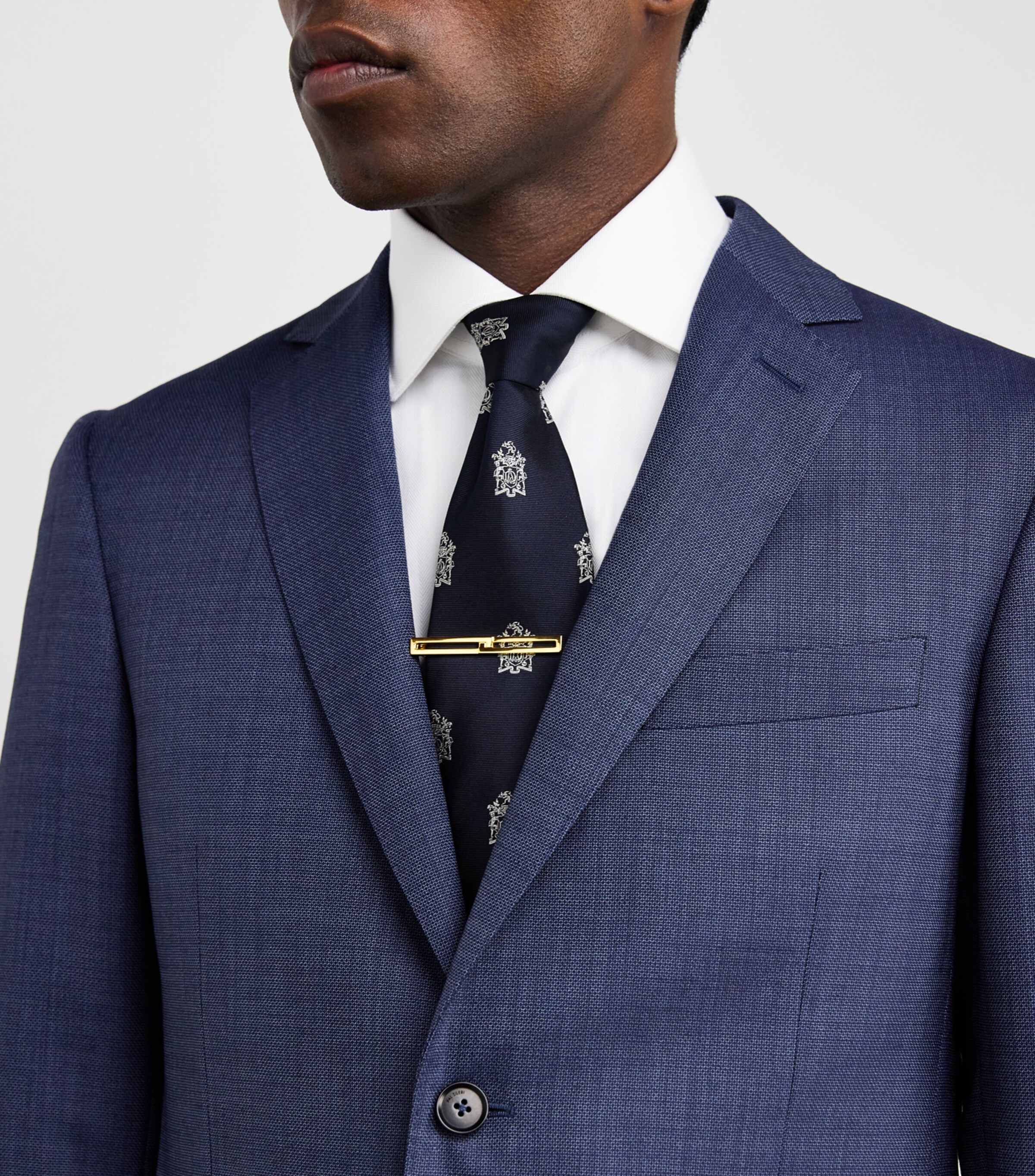 Dunhill Gold-Plated Sterling Silver Figure of Eight Tiebar Gold Image 2