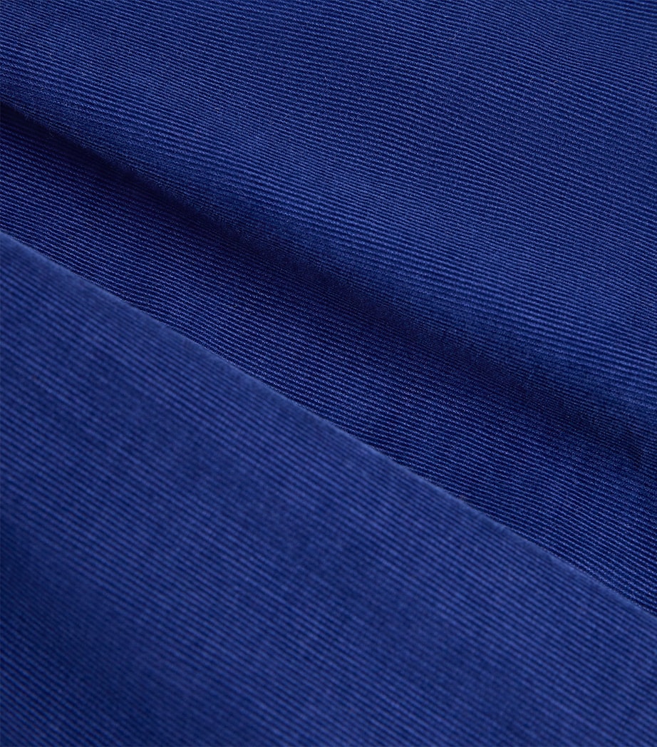 Cotton Corduroy Logo Shirt NAVY Image 5