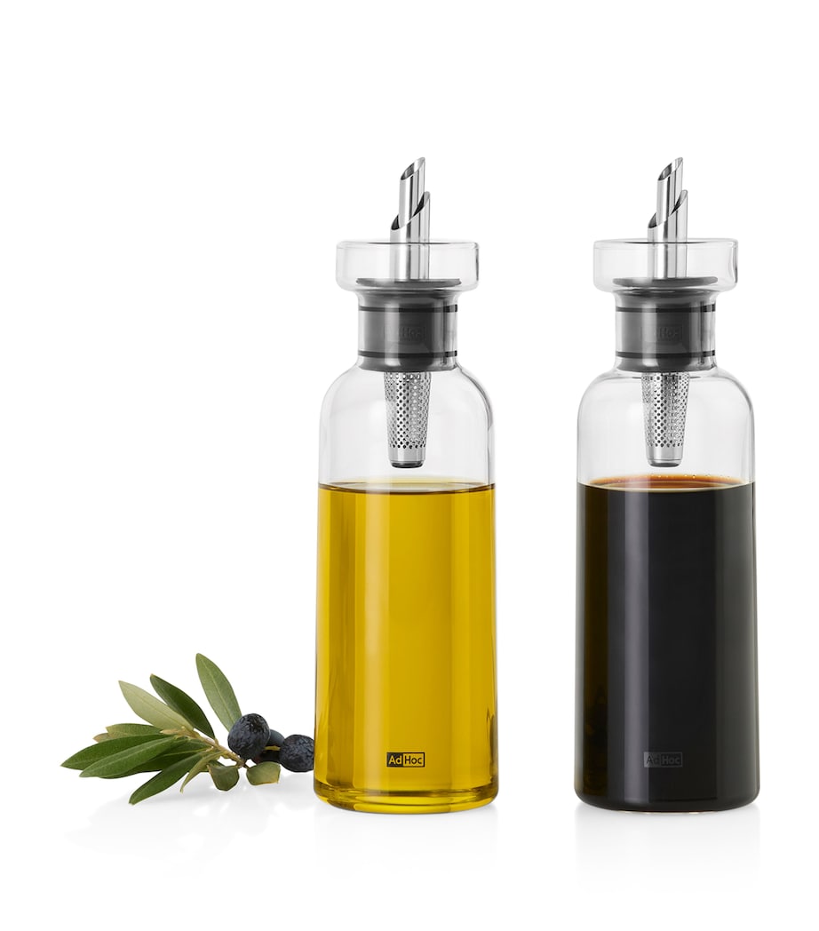 Set of 2 Aromapour Oil and Vinegar Dispensers (300ml) GLASS Image 2