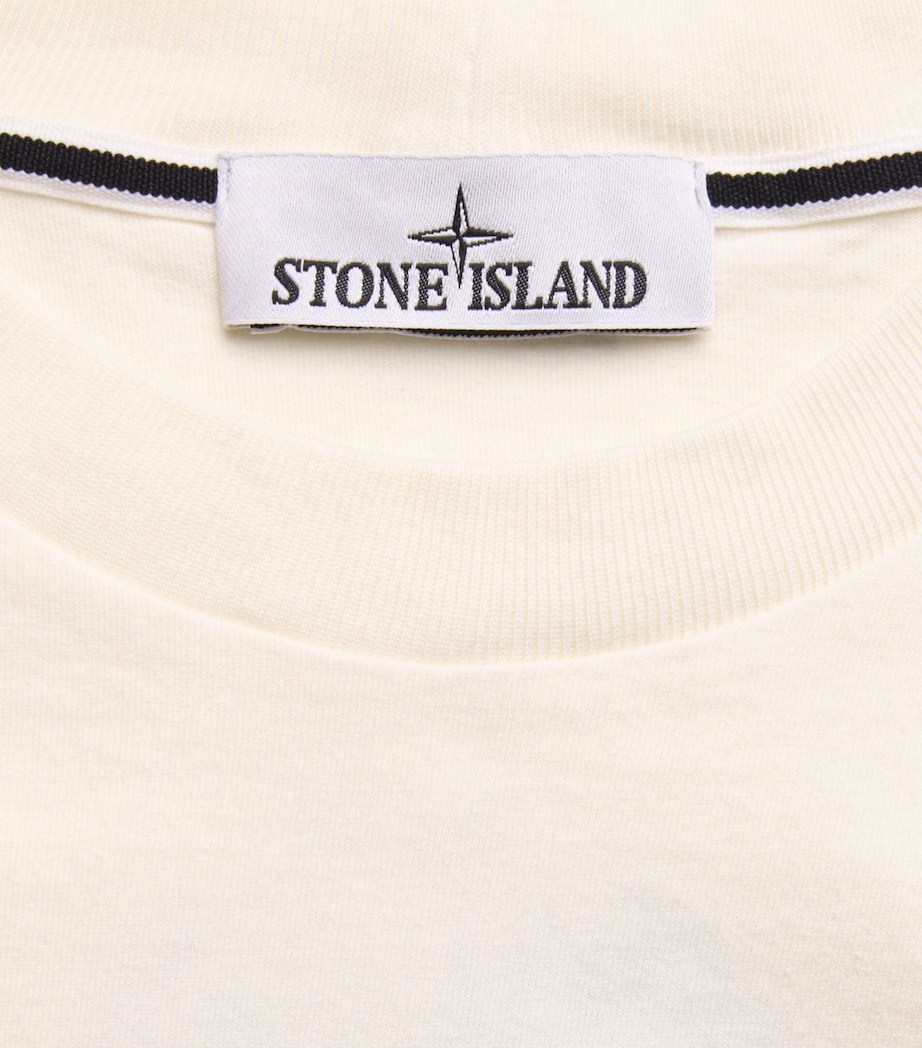 Stone Island Mens Cotton Vertical Compass T-Shirt Image 6