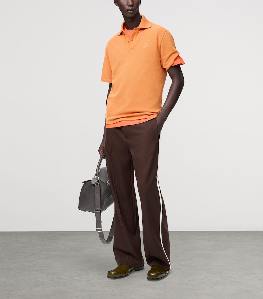 Wool-Blend Drawstring Trousers BROWN Image 2