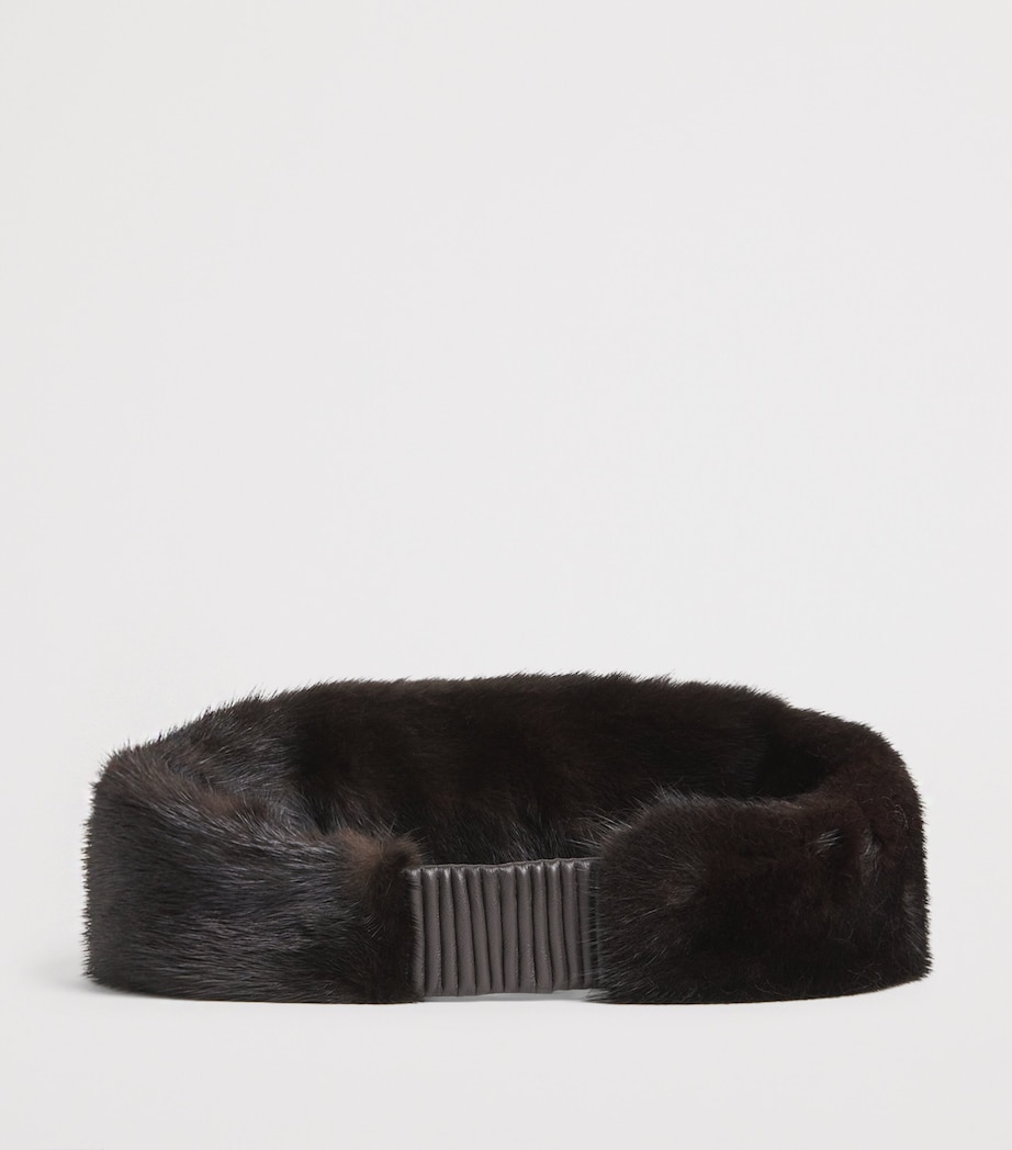 Mink Fur Headband MAHO Image 2