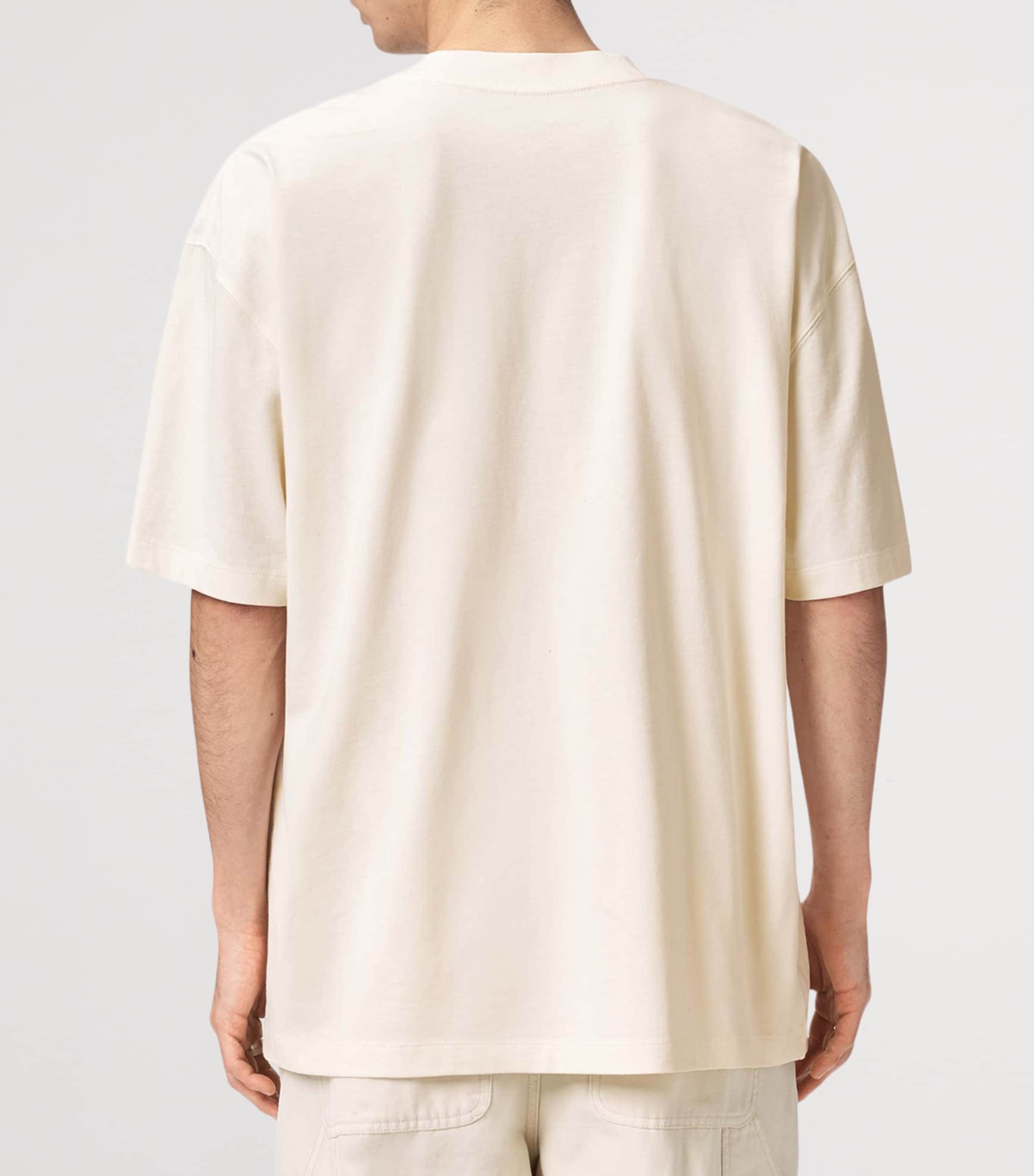 Organic Cotton Mikro Oversized T-Shirt ASHEN WHITE Image 6