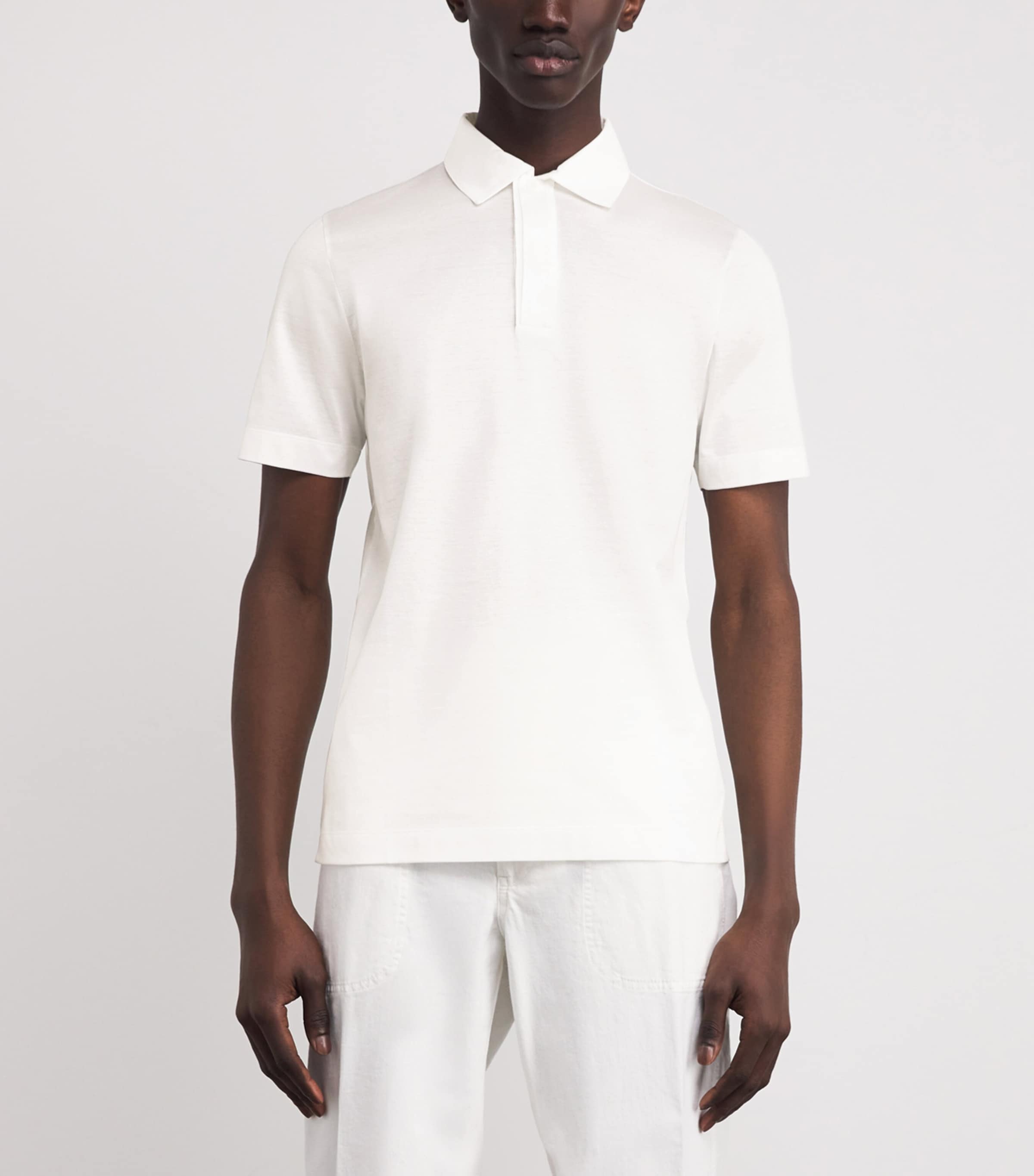 Mercerised Cotton Polo Shirt 1 Image 3
