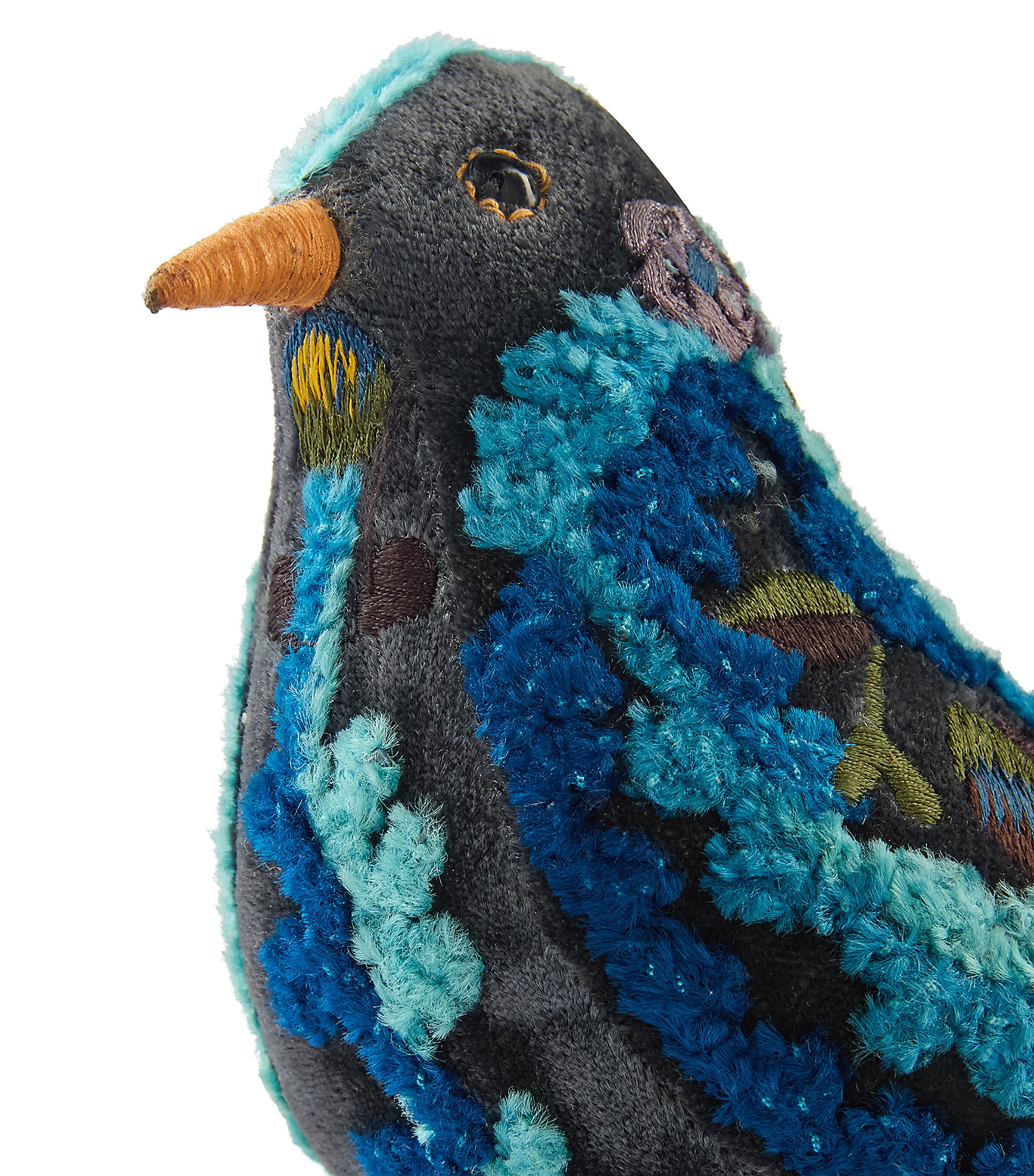 Embroidered Black Bird Ornament NIGHTSHADE Image 2