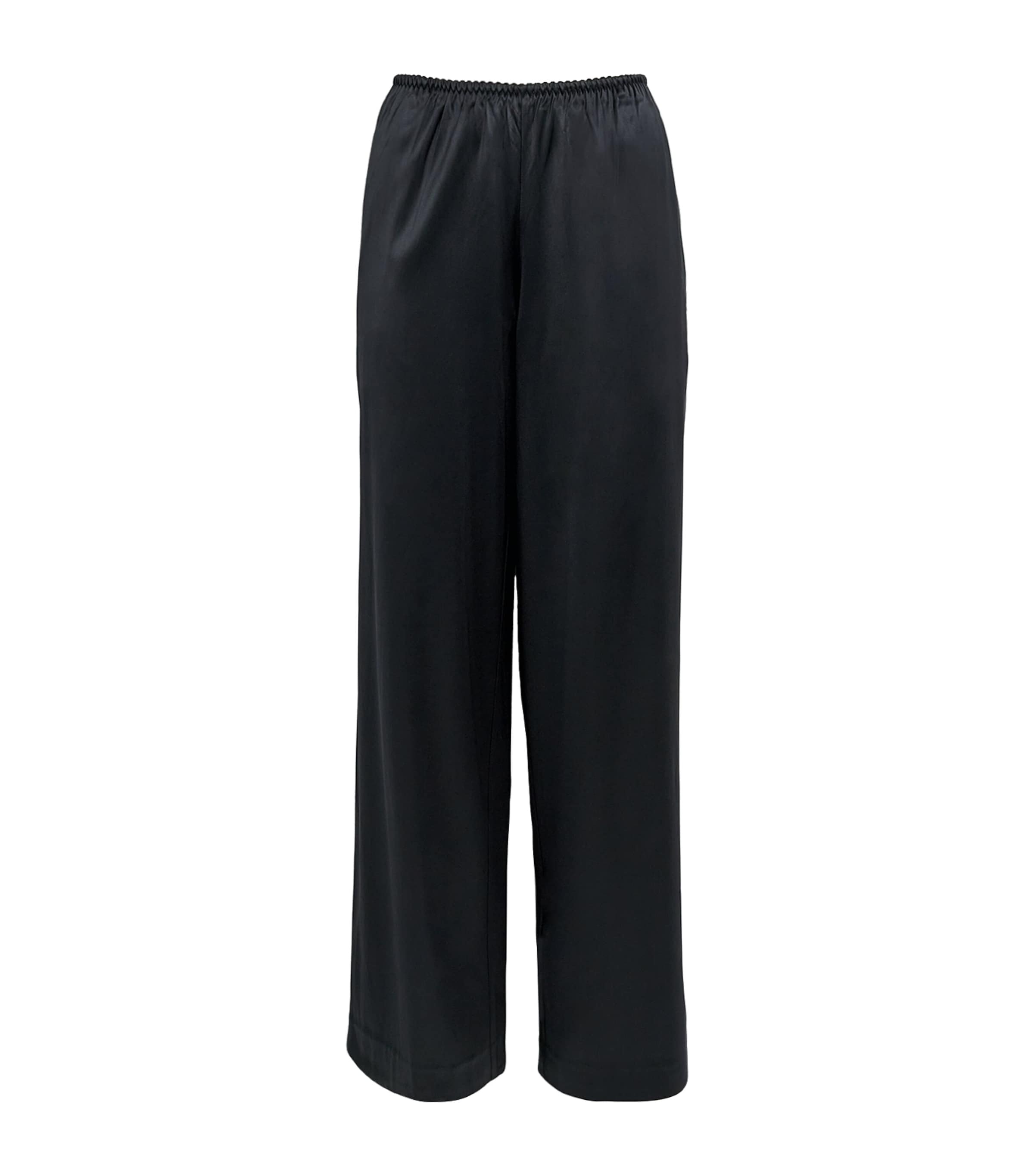 Satin Wide-Leg Trousers ONYX Image 1