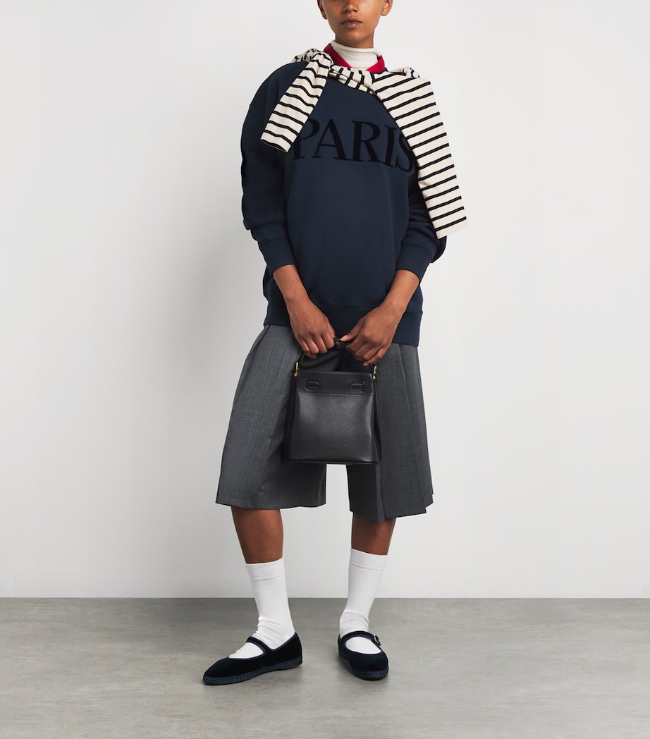 Cotton Paris Graphic Sweatshirt NAVY Image 2