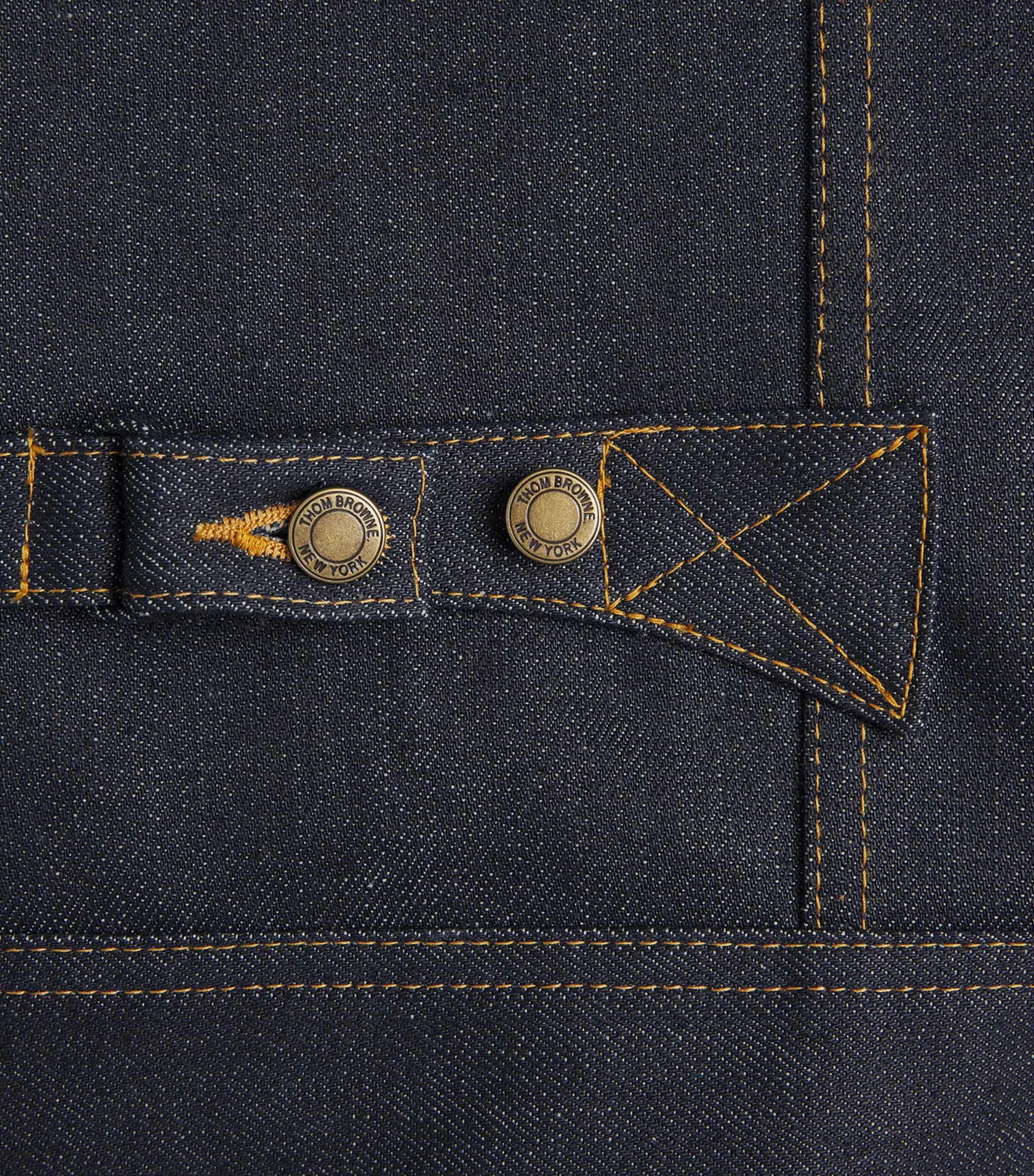 Thom Browne Mens Selvedge Denim Jacket Navy Image 6