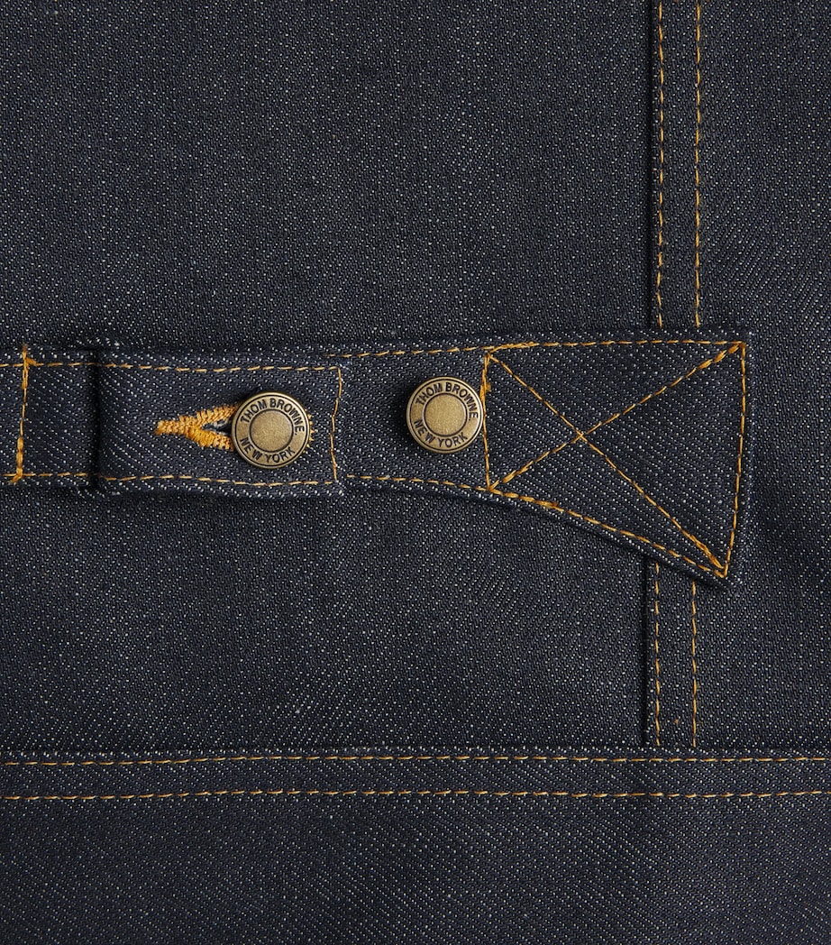 Thom Browne Mens Selvedge Denim Jacket Navy Image 6