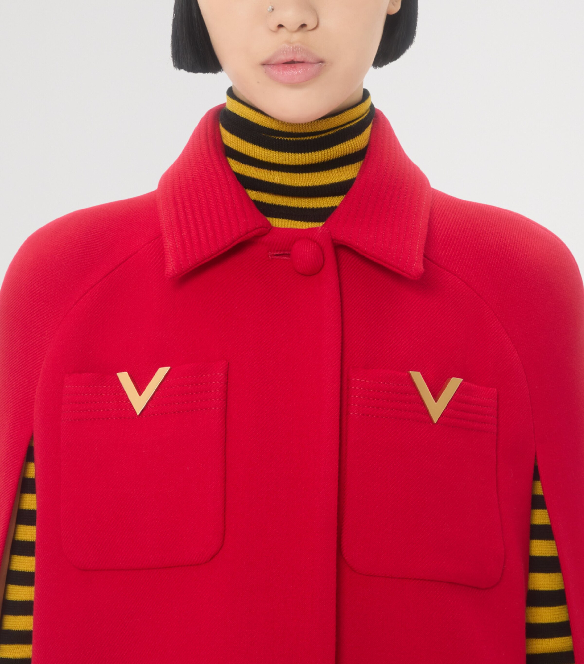 Wool Stripe VLogo Sweater EY0 Image 7