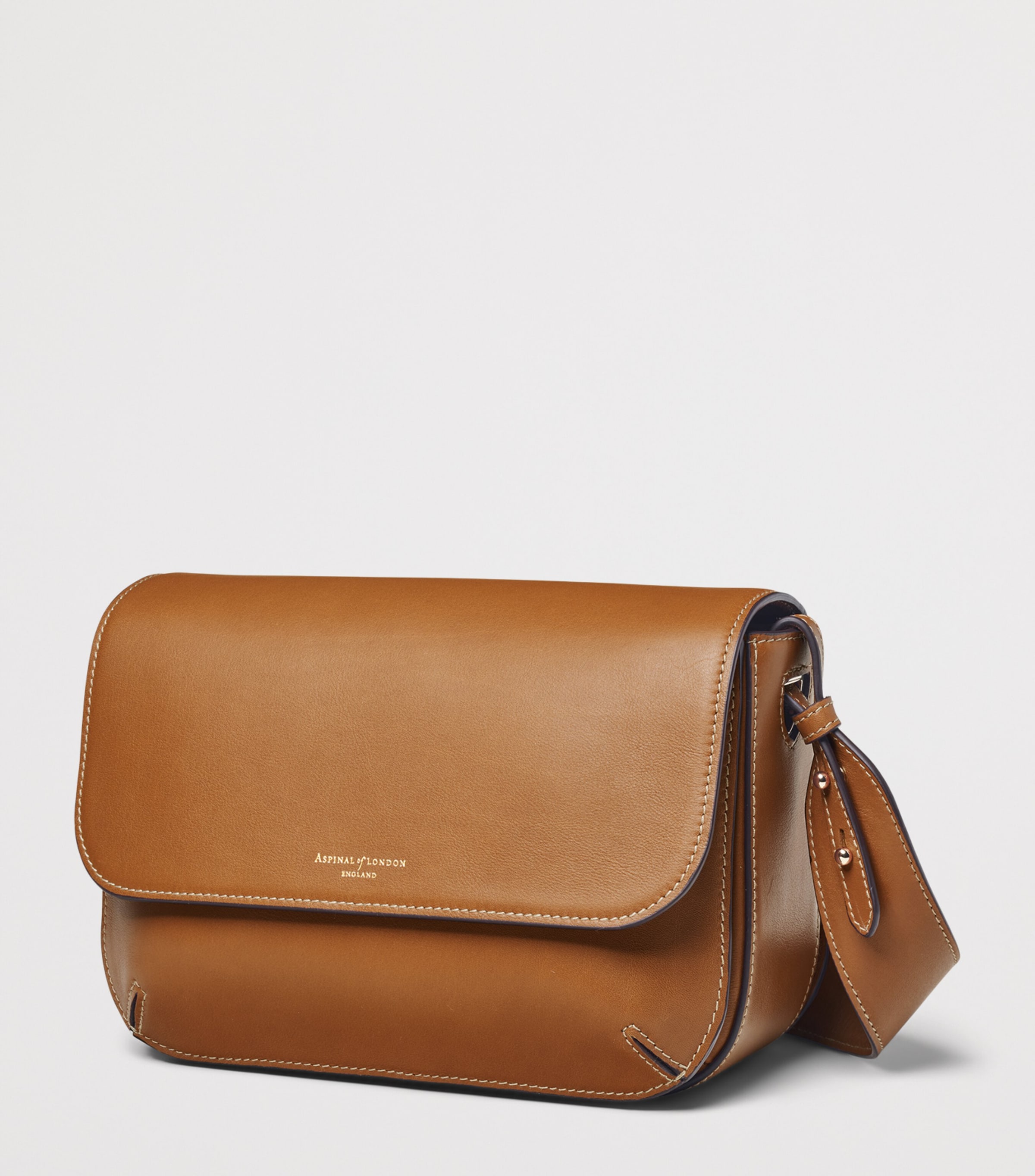 Aspinal Of London ELLA GRANDE BAG Tan Image 2
