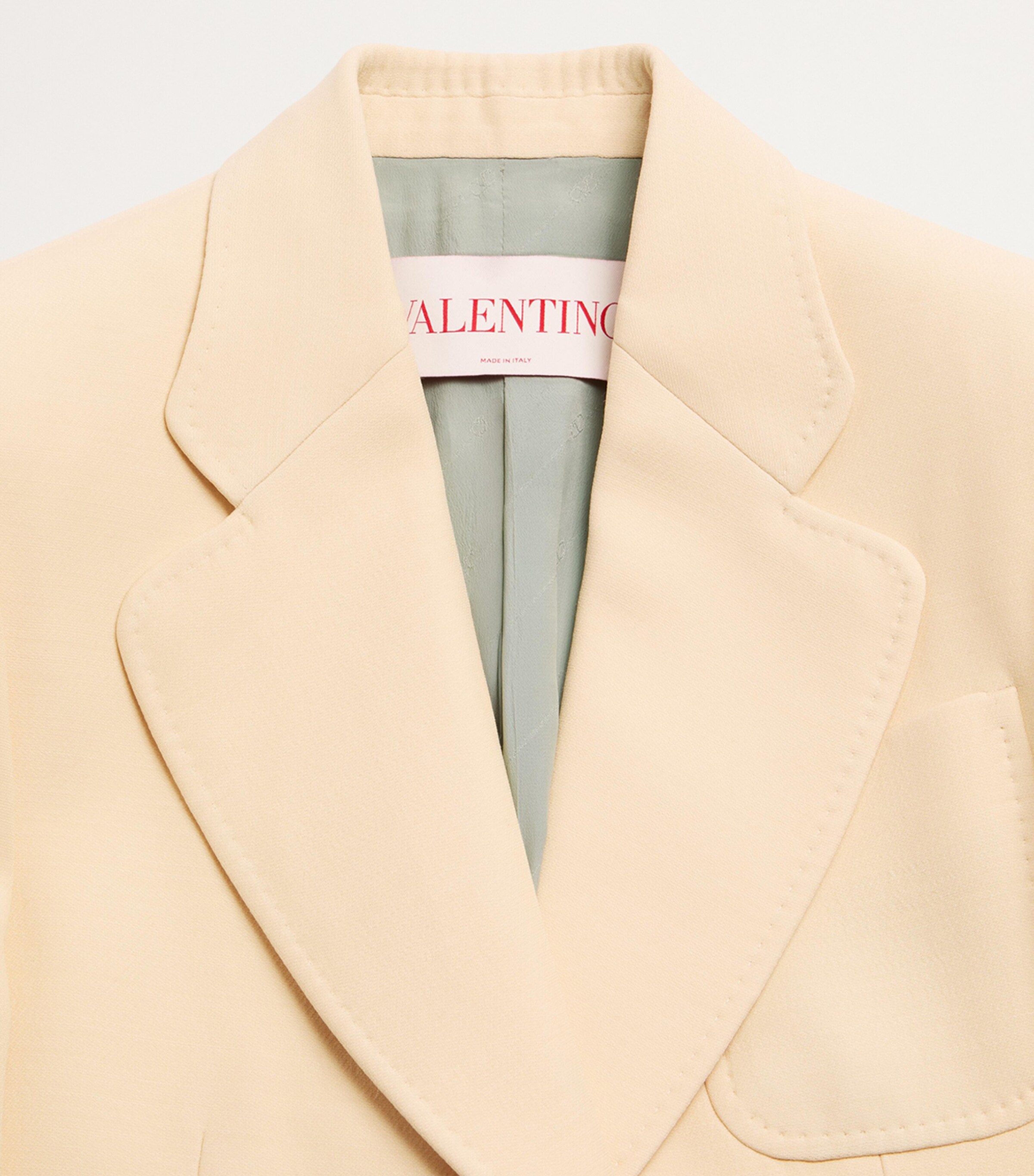 Valentino Womens Virgin Wool-Silk Blazer Image 9