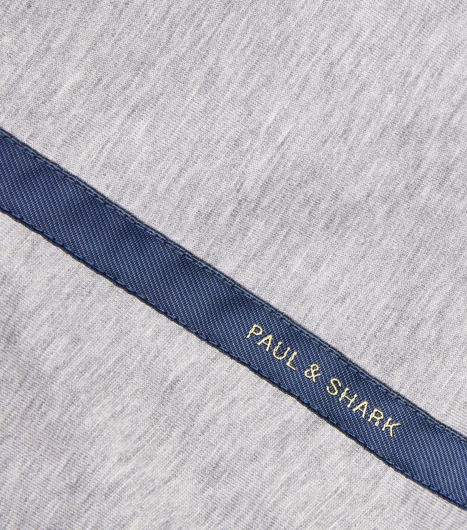 Paul & Shark Mens Typhoon Silk Bomber Jacket Suede Image 5