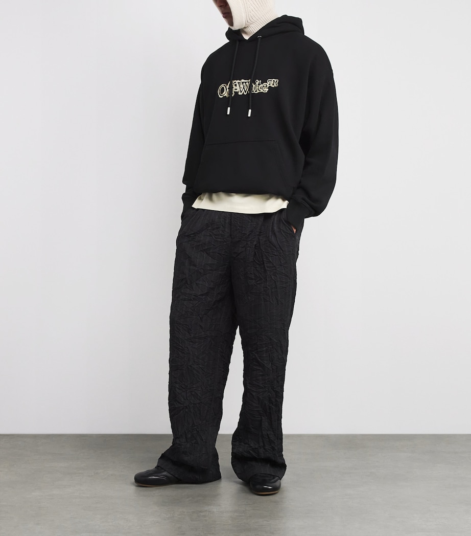 Cotton Cloudy Arrow Skate Logo Hoodie BLACK Image 2