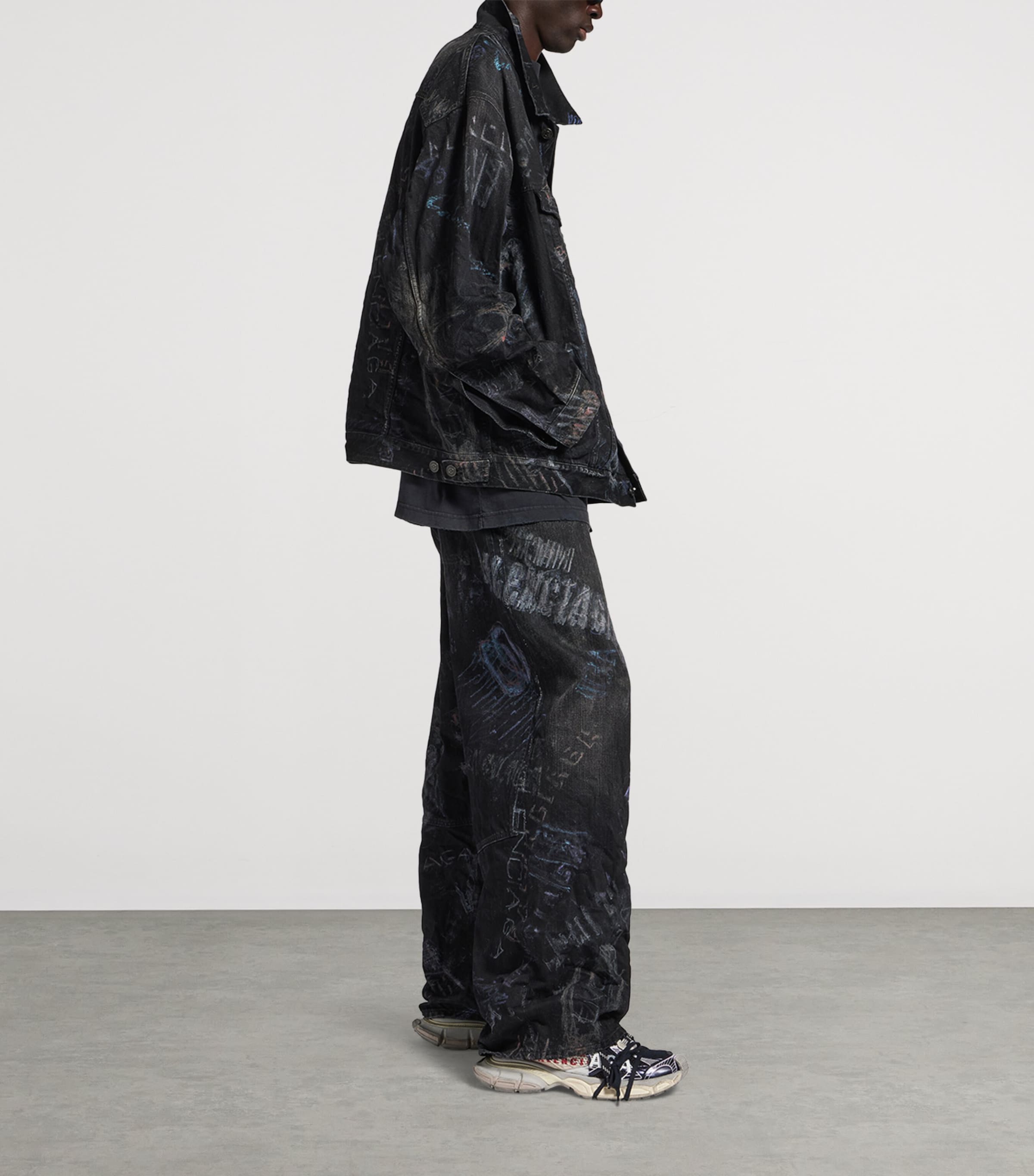 Printed Denim Jacket 1037 Image 4