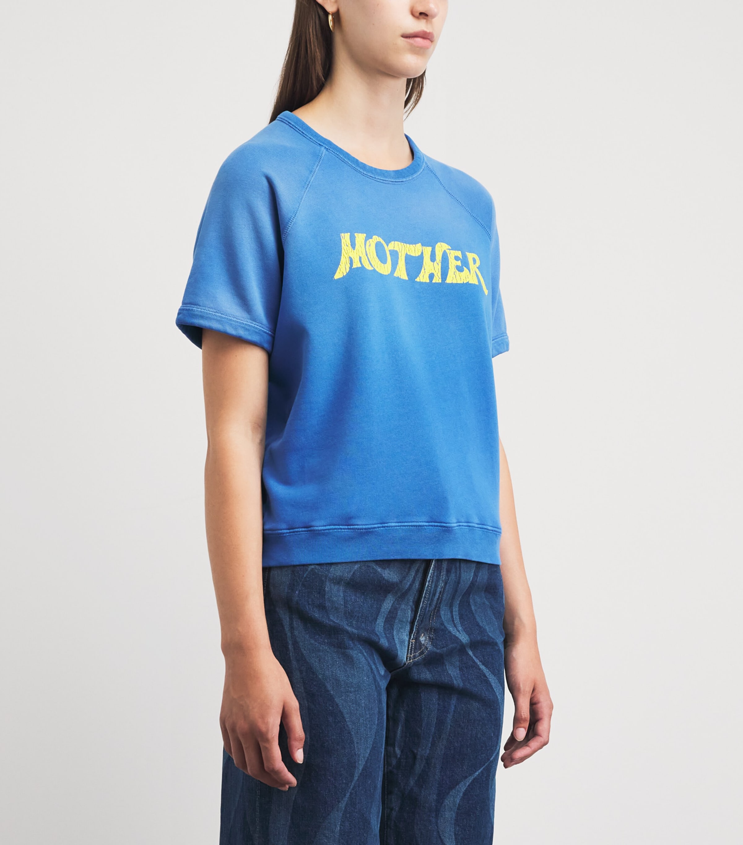 MOTHER Womens Cotton The Concert T-Shirt Mother Swirl Image 4