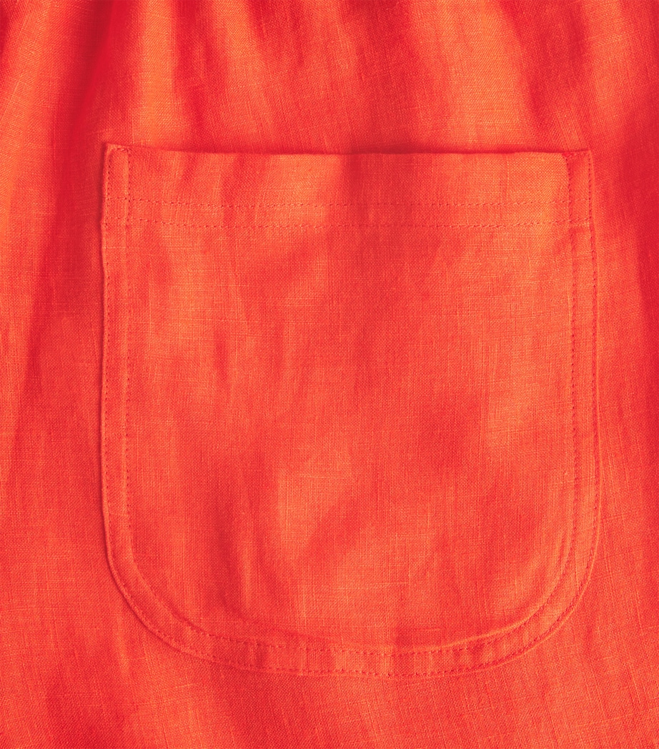 Eres Womens Linen Wide-Leg Trousers Rooibos Image 6