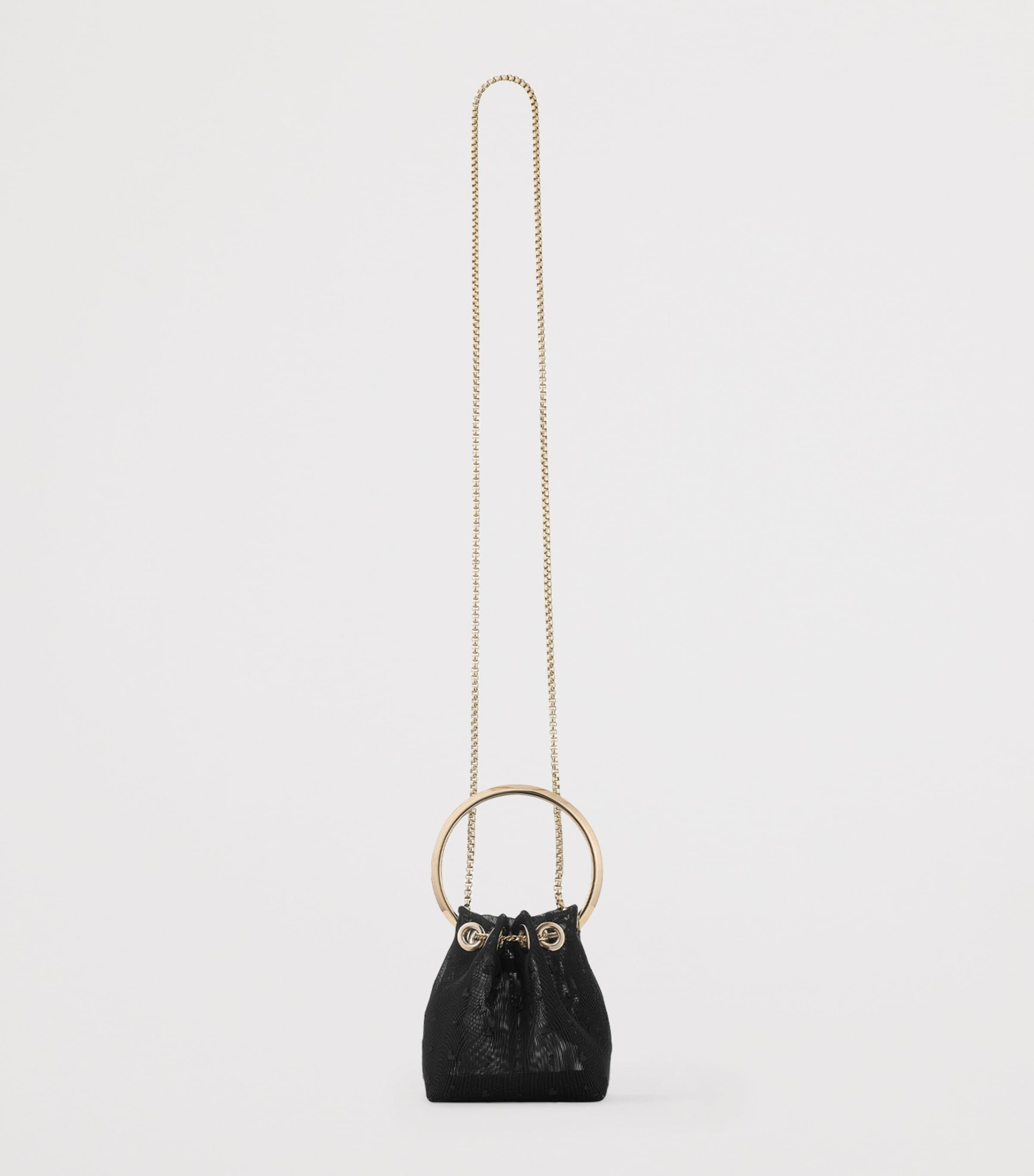 Micro Bon Bon Top-Handle Bag BLACK/LIGHT GOLD Image 4