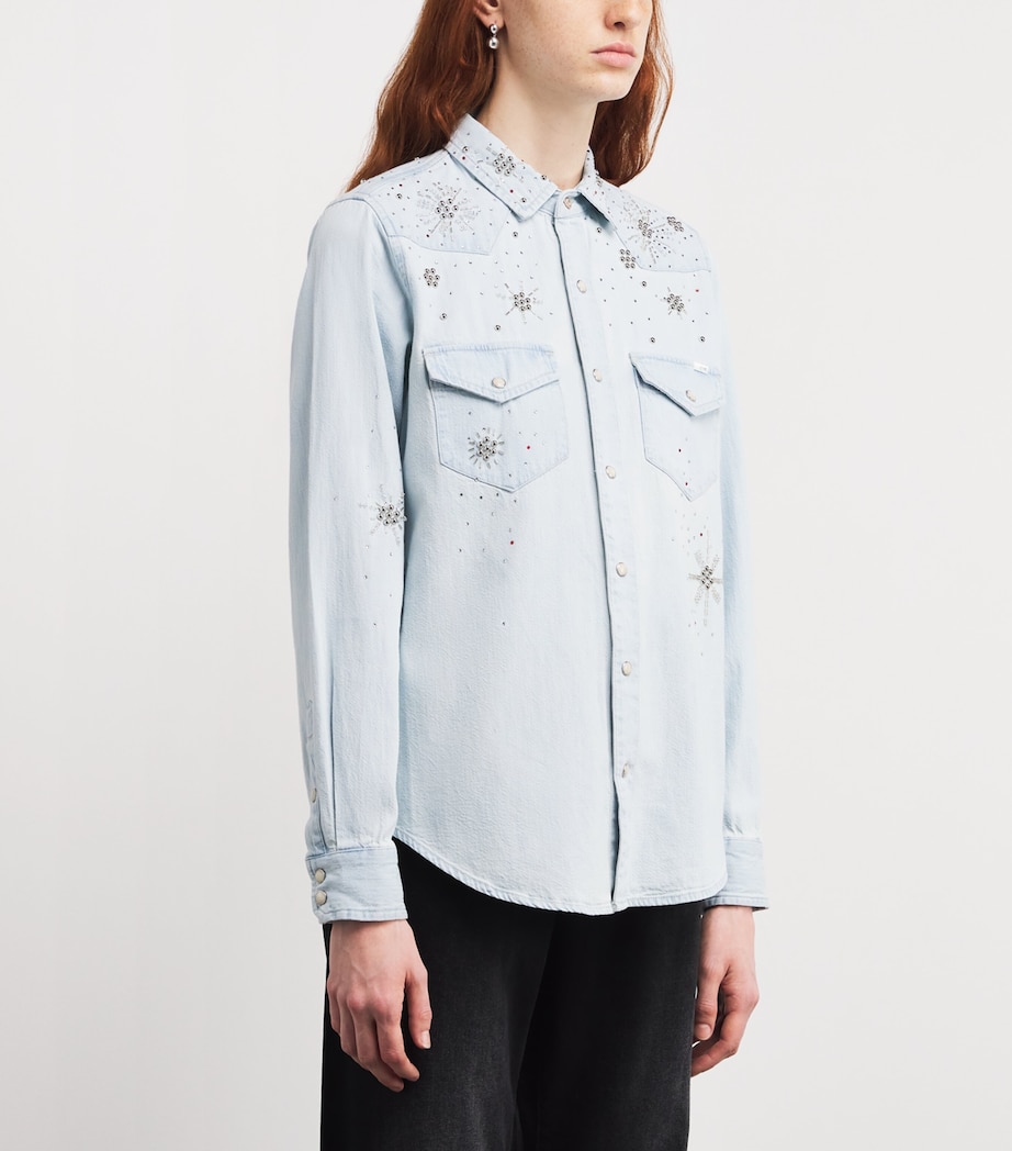 MOTHER Womens Denim All My Exes Shirt More Is More Ism Image 3