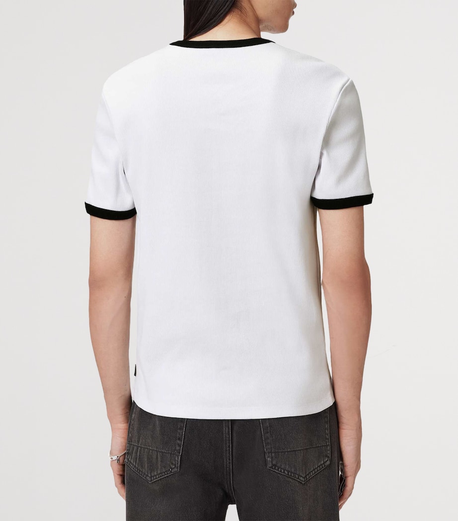 AllSaints Mens Organic Cotton Austin T-Shirt Optic White Image 4