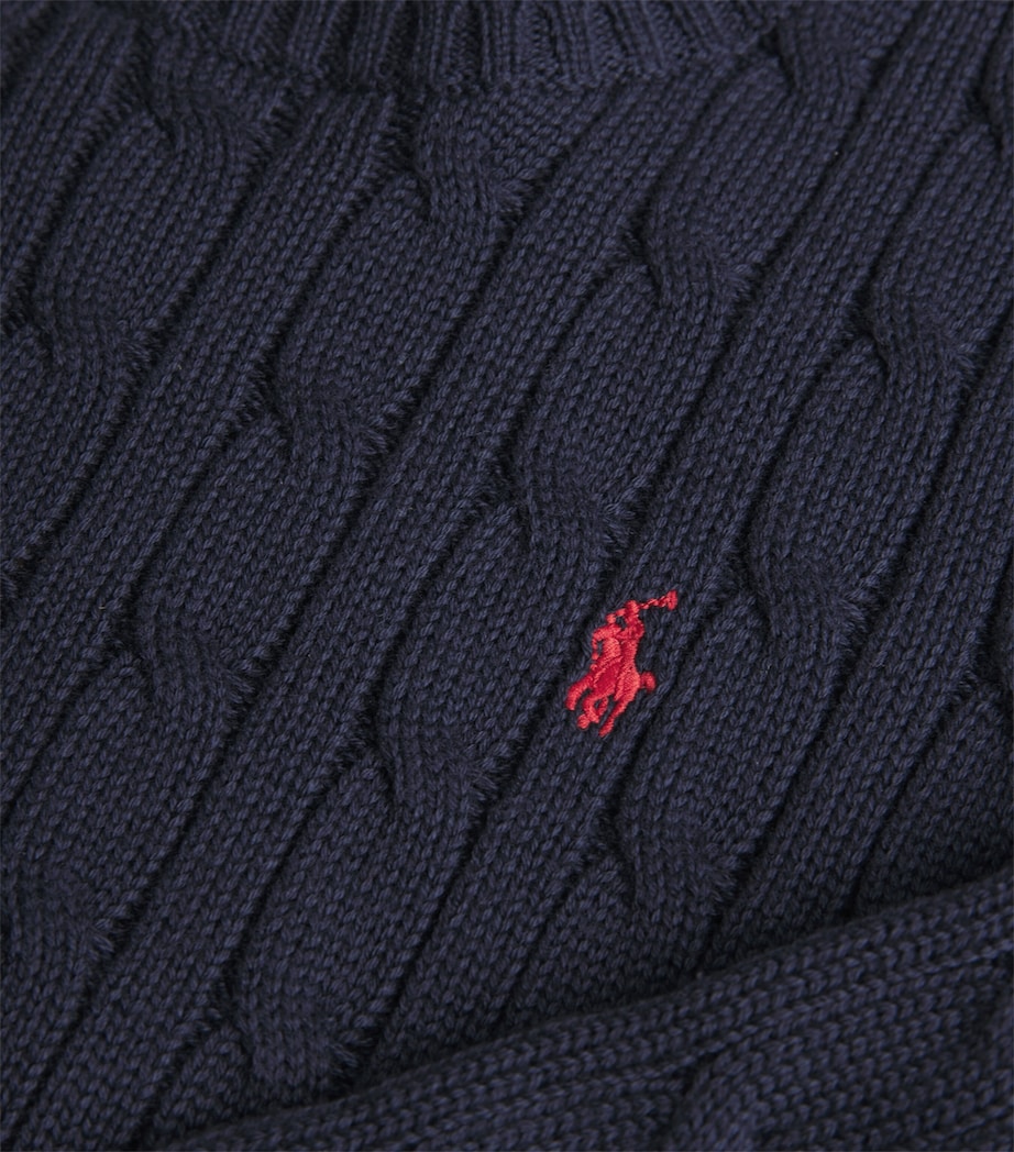 Cotton Cable-Knit Sweater (6-14 Years) RL NAVY/C3807 Image 3