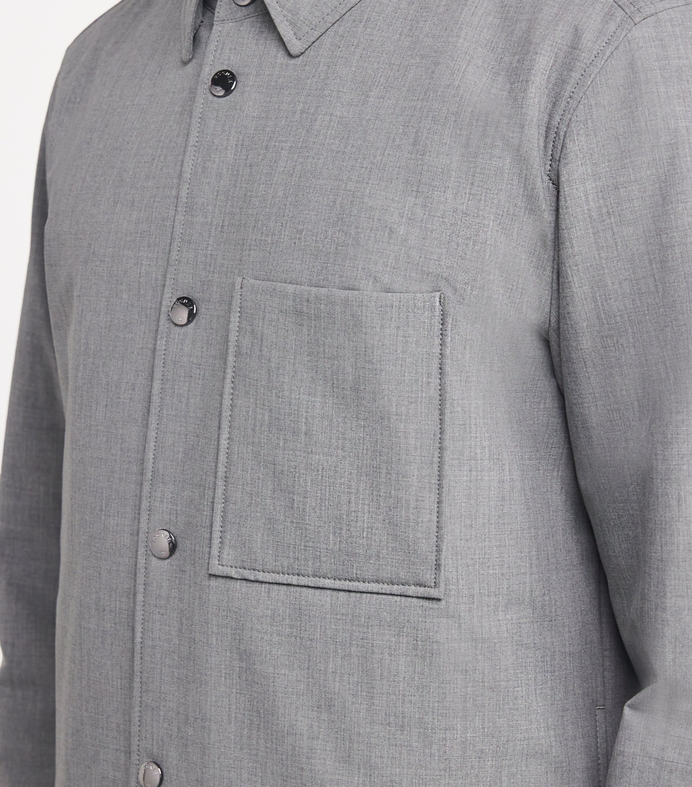 Bogner Mens Olli Overshirt Grey Melange Image 6