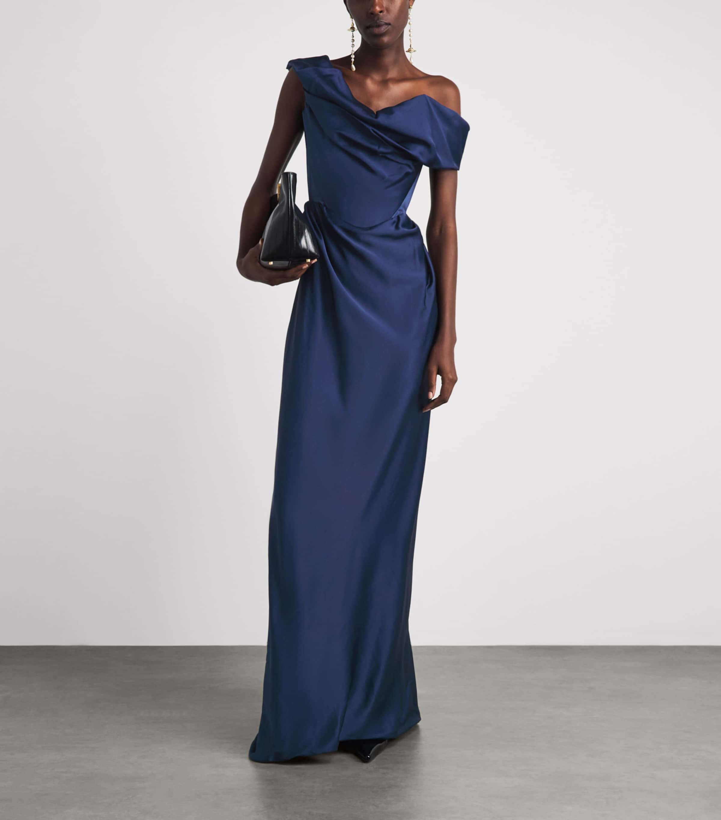 Vivienne Westwood Womens Nova Cocotte Gown Navy Image 2