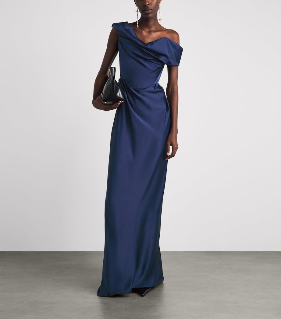 Vivienne Westwood Womens Nova Cocotte Gown Navy Image 2