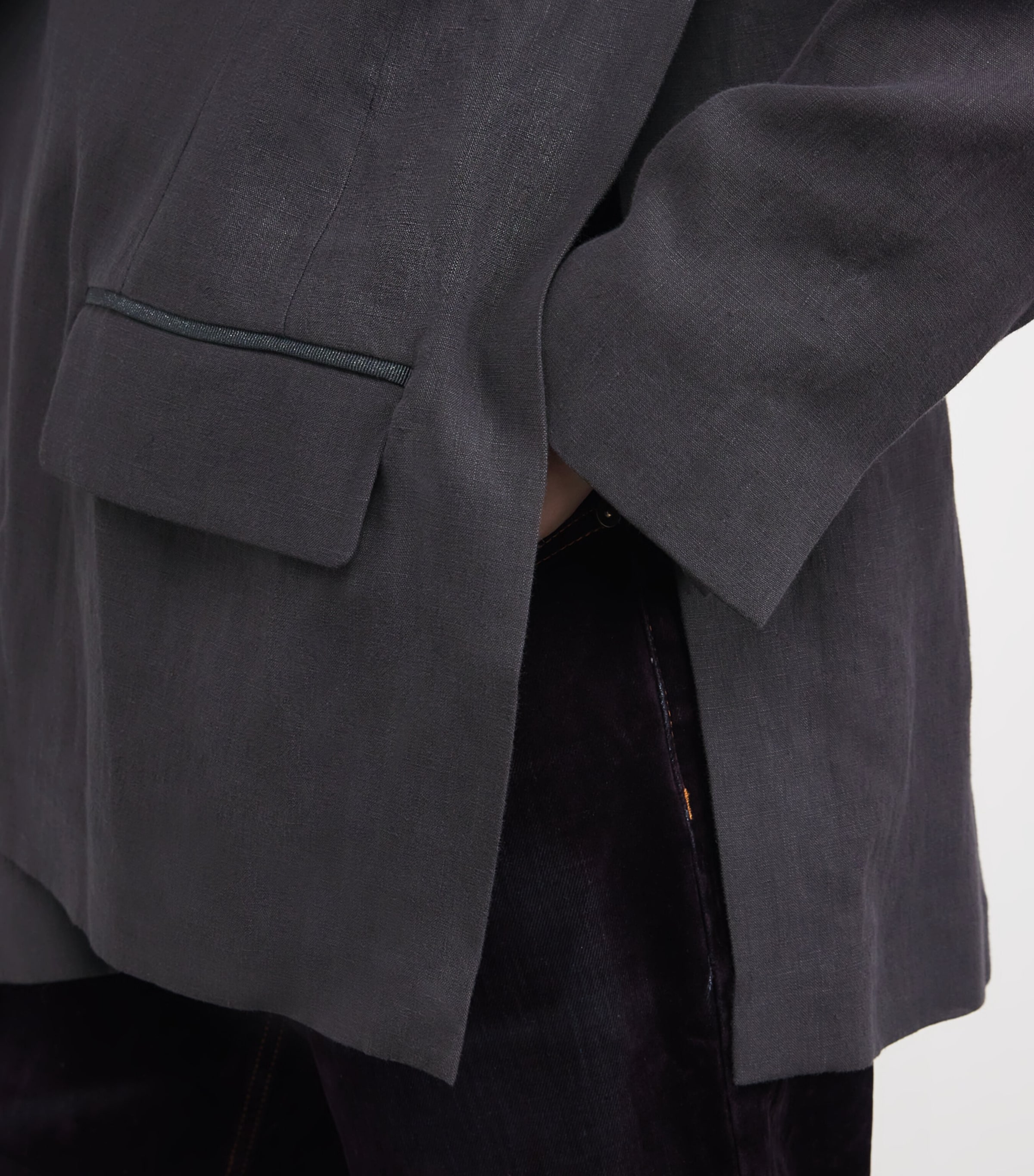 Linen Blazer CARBONE Image 6