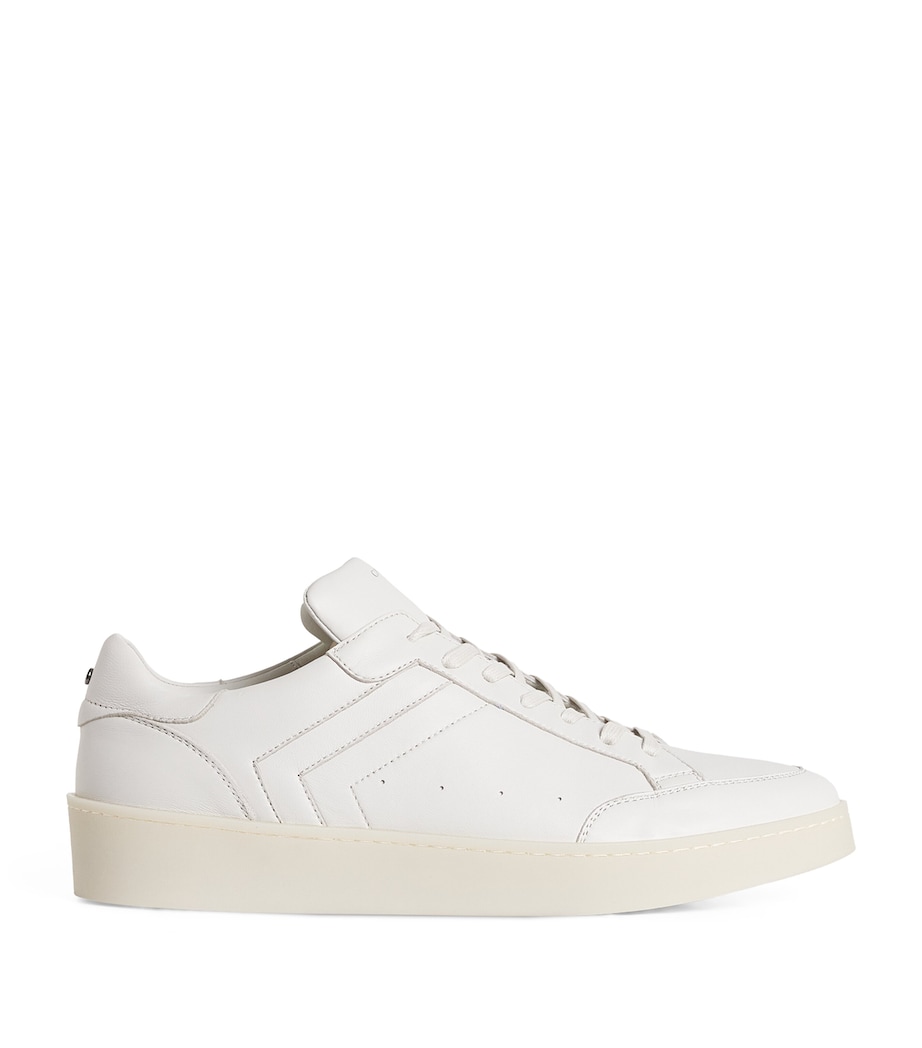 Leather Derby Sneakers 15-WHITE Image 1